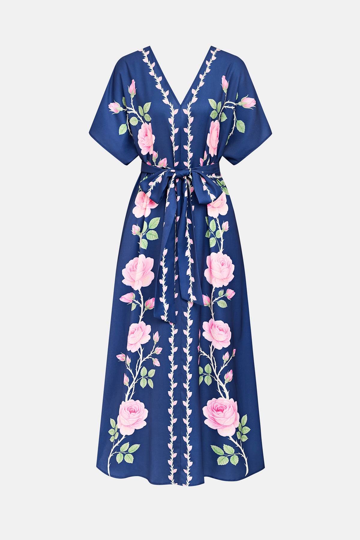 Midnight Rose Floral Maxi Dress