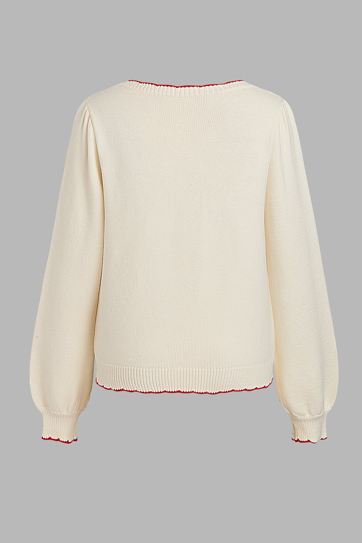 Minimalist Cream Sweater