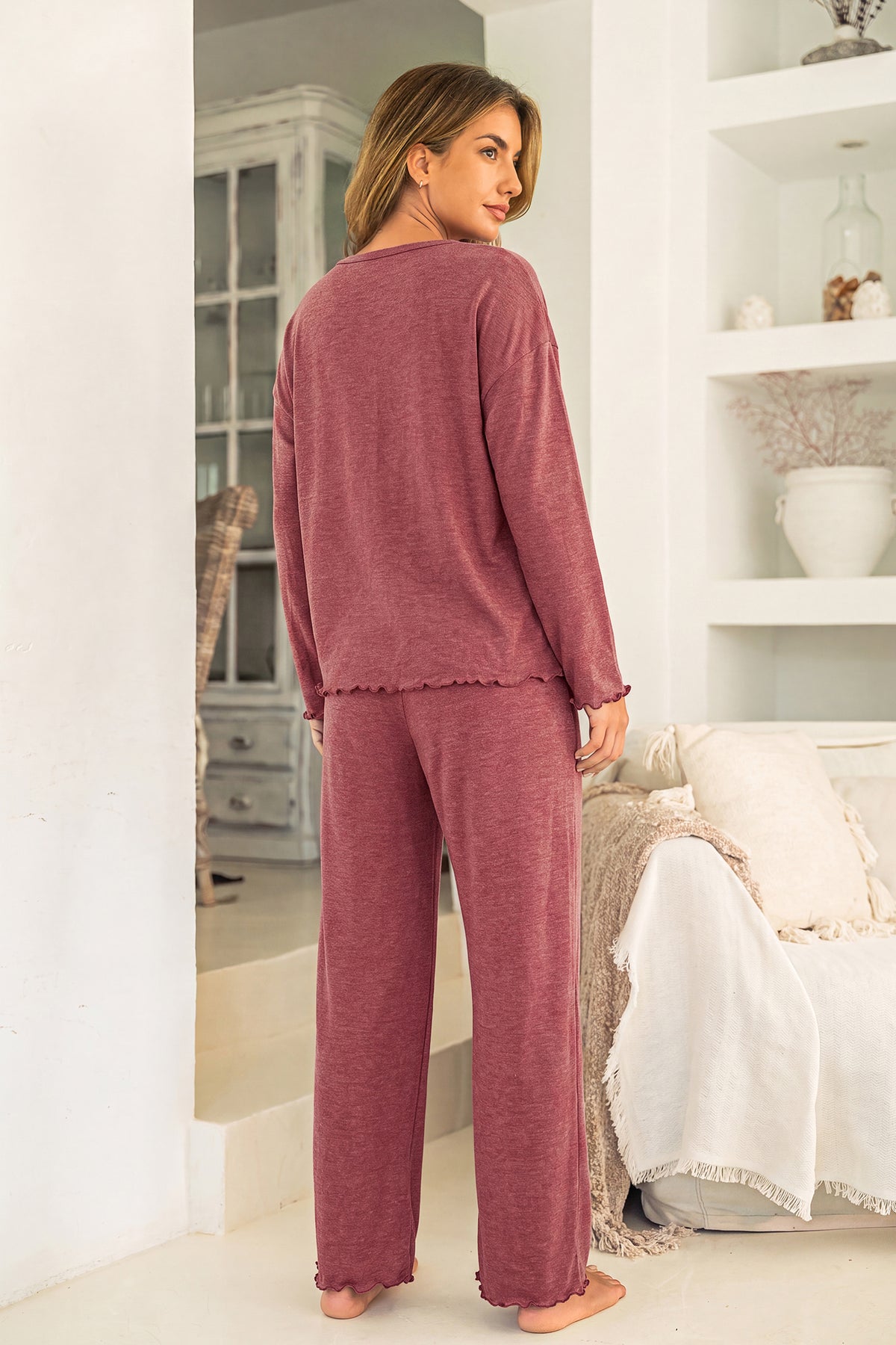 Moon Dust Red Pajama Set