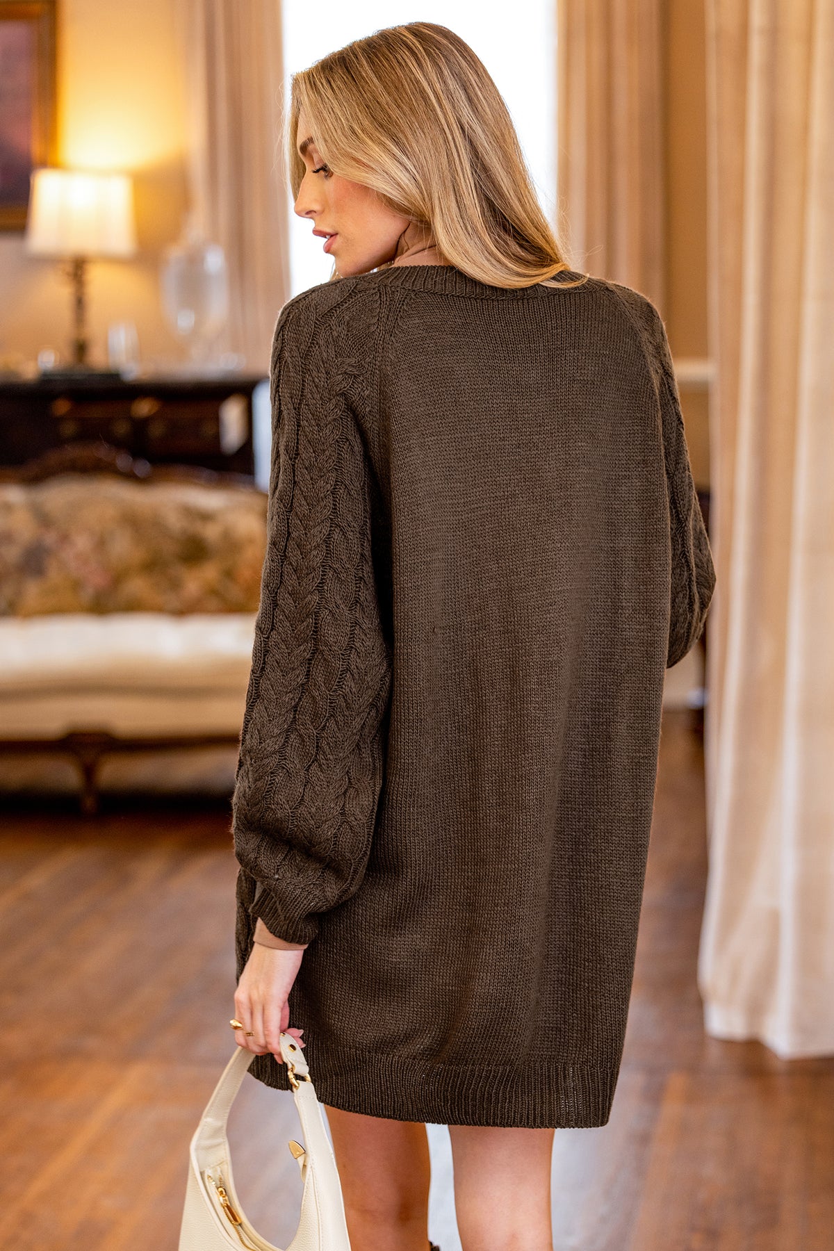 Morning Coffee Brown Cardigan