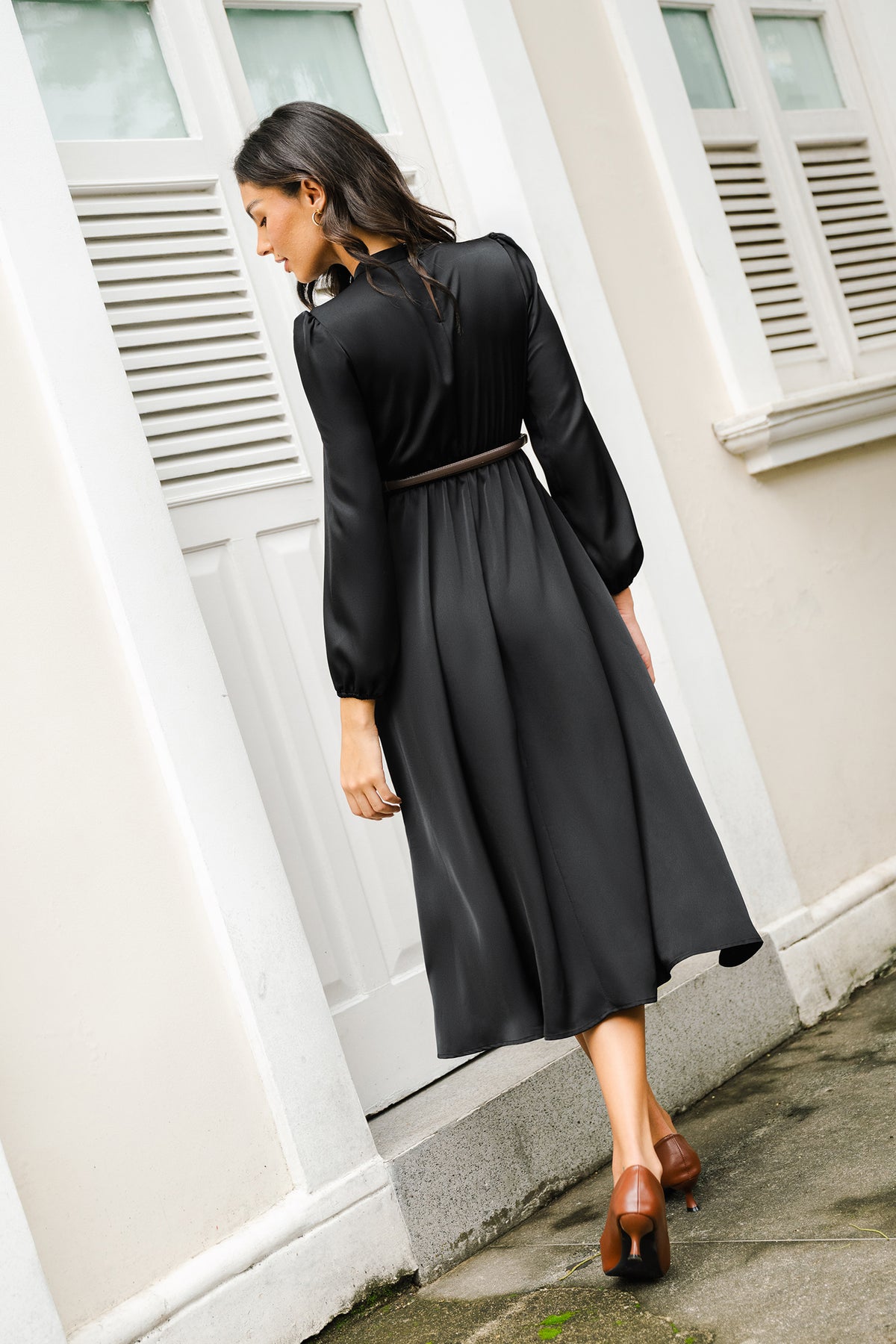 Mystery Black Maxi Dress