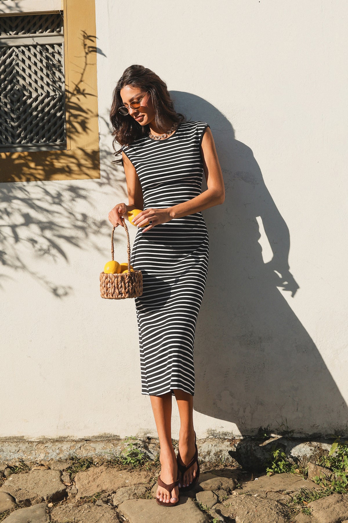New Look Striped Maxi Dress