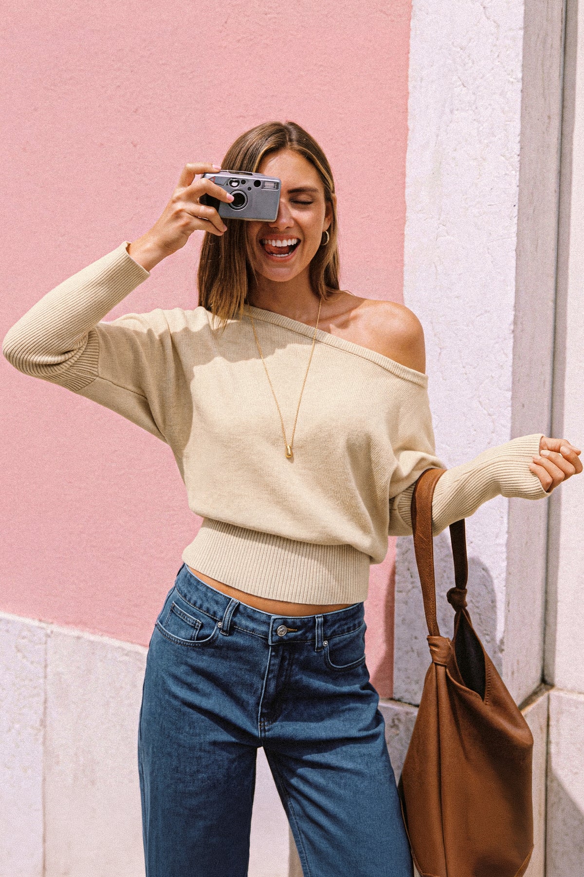 New Mood Khaki Sweater