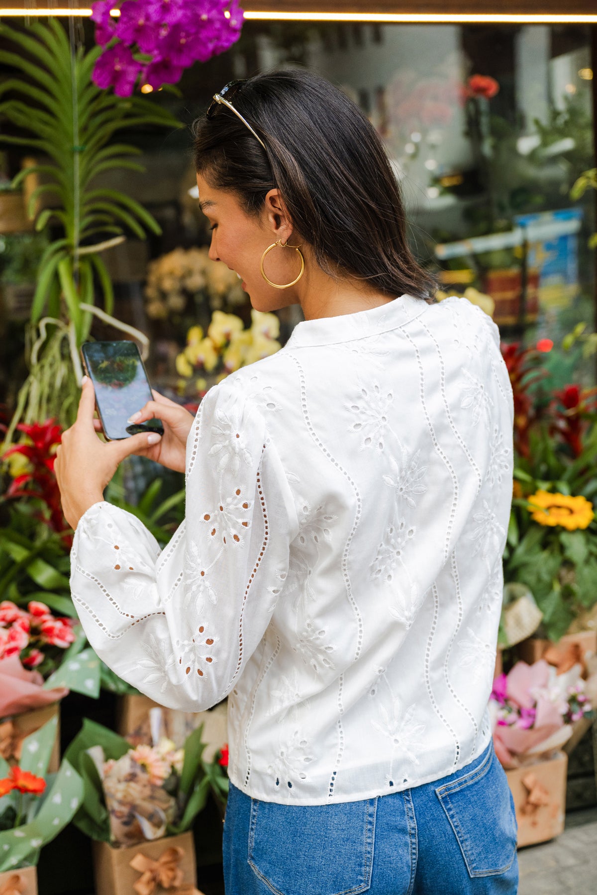 Nicely Done White Blouse