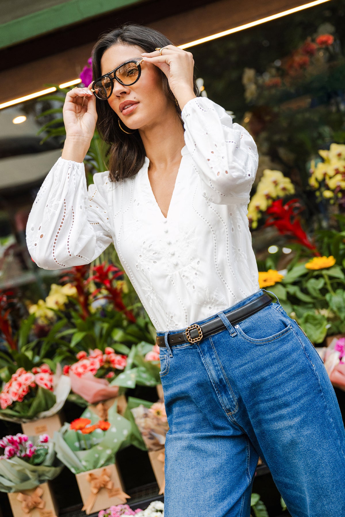 Nicely Done White Blouse