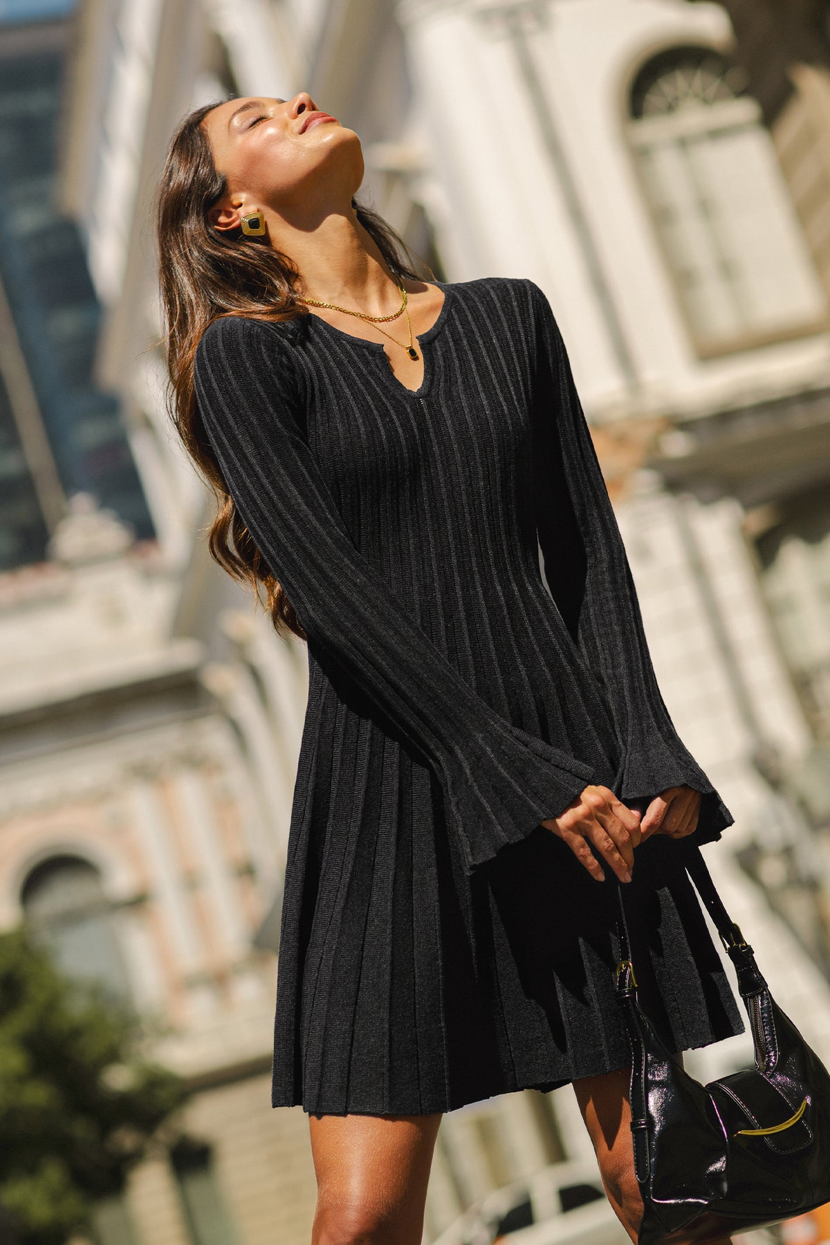 Night & Day Grey Mini Dress