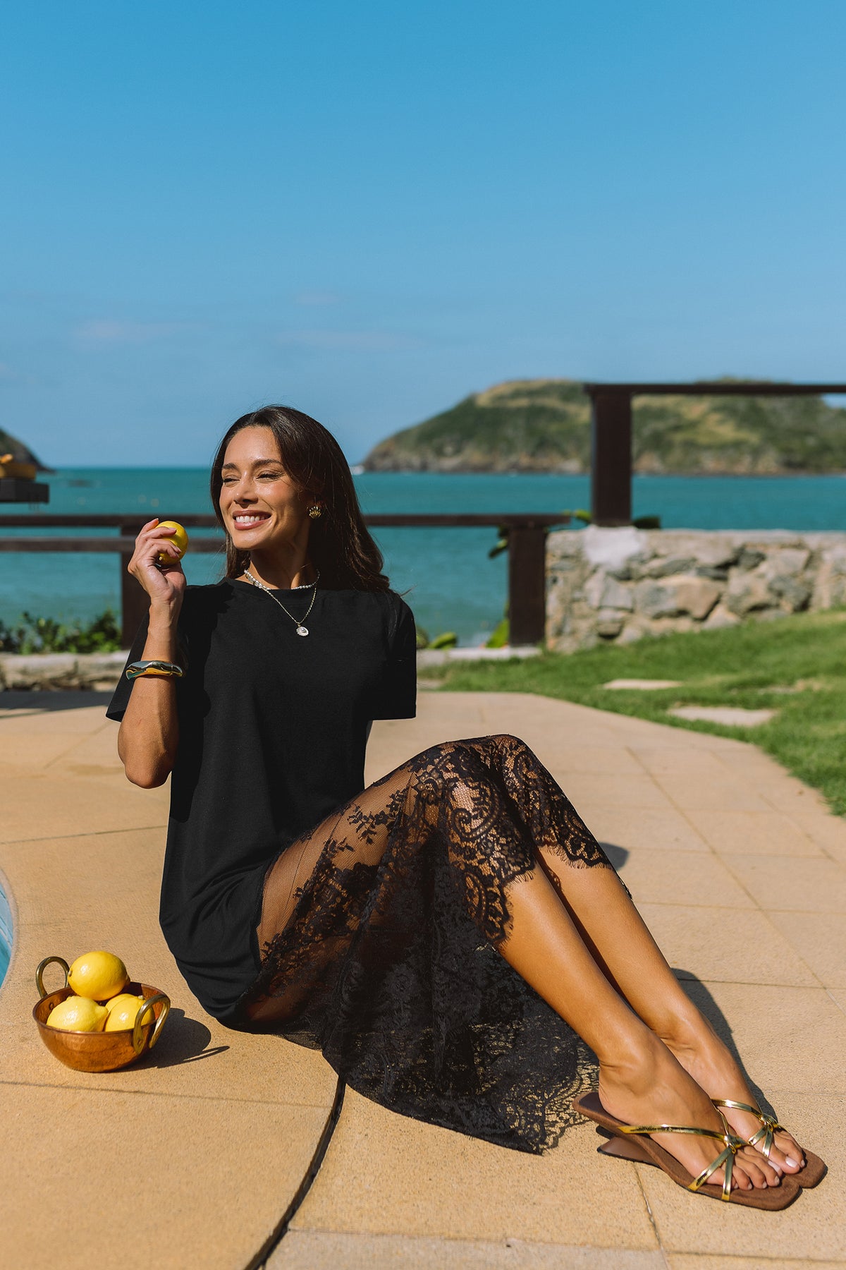 Off Duty Black Maxi Dress