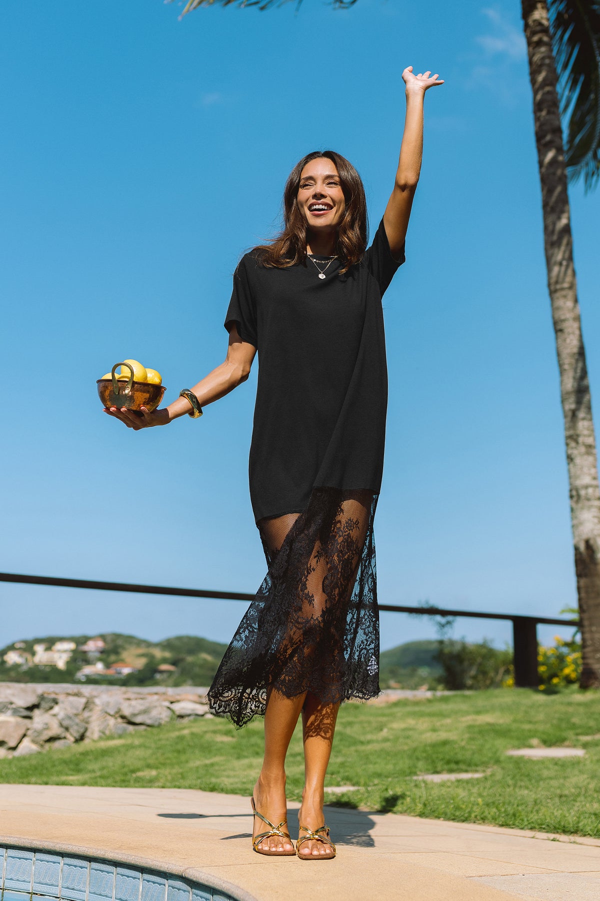 Off Duty Black Maxi Dress