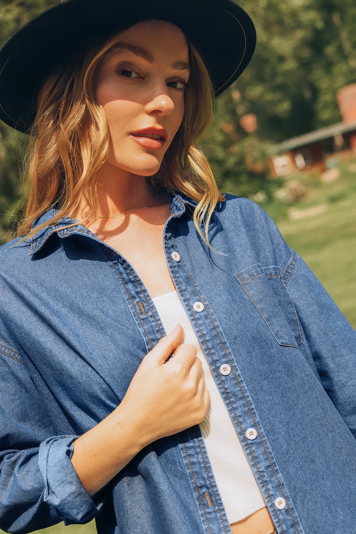 Off Duty Denim Shirt