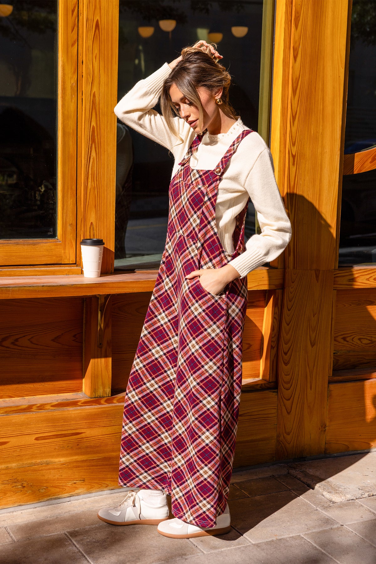 One for the Books Plaid Overalls