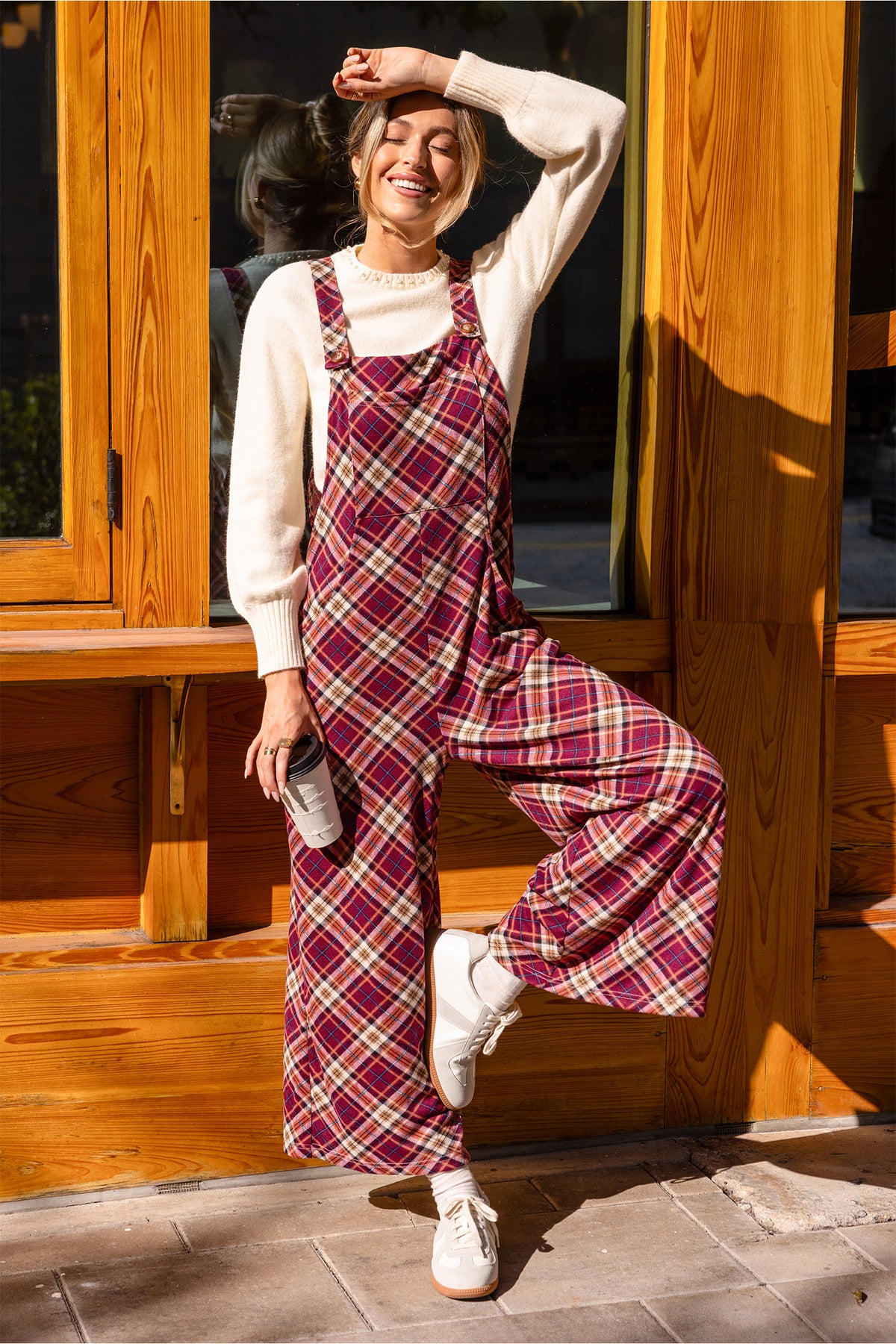 One for the Books Plaid Overalls
