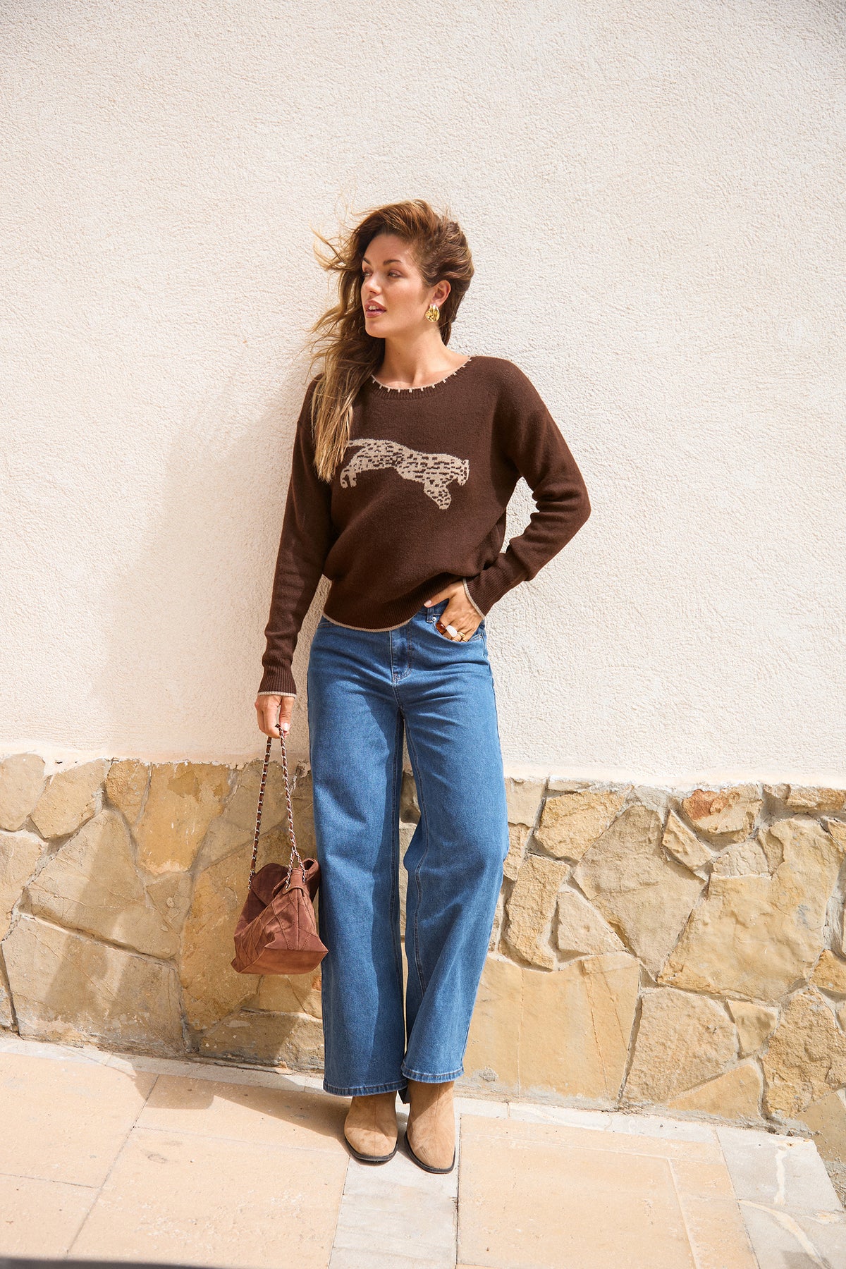 One of a Kind Leopard Sweater