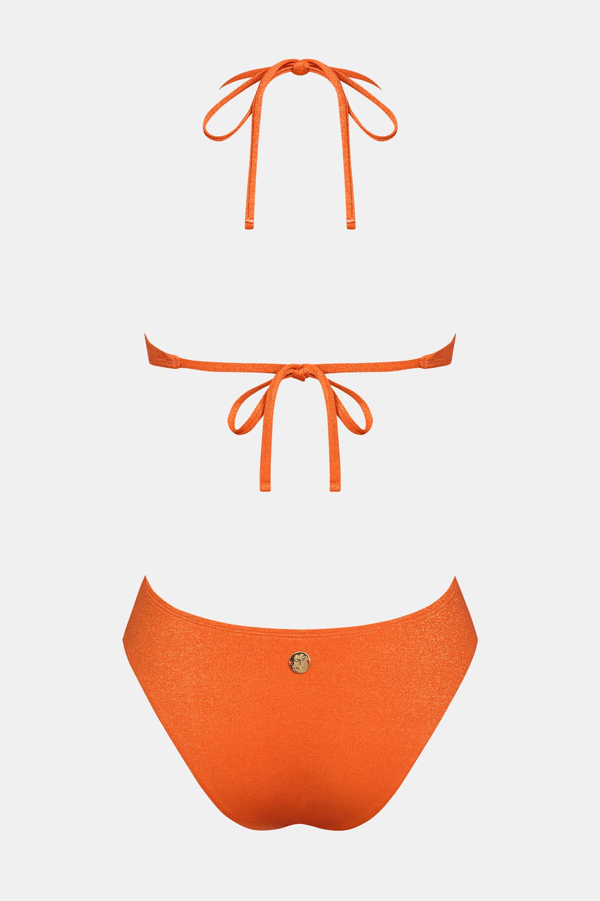x JJD Orange Twist One-Piece Swimsuit