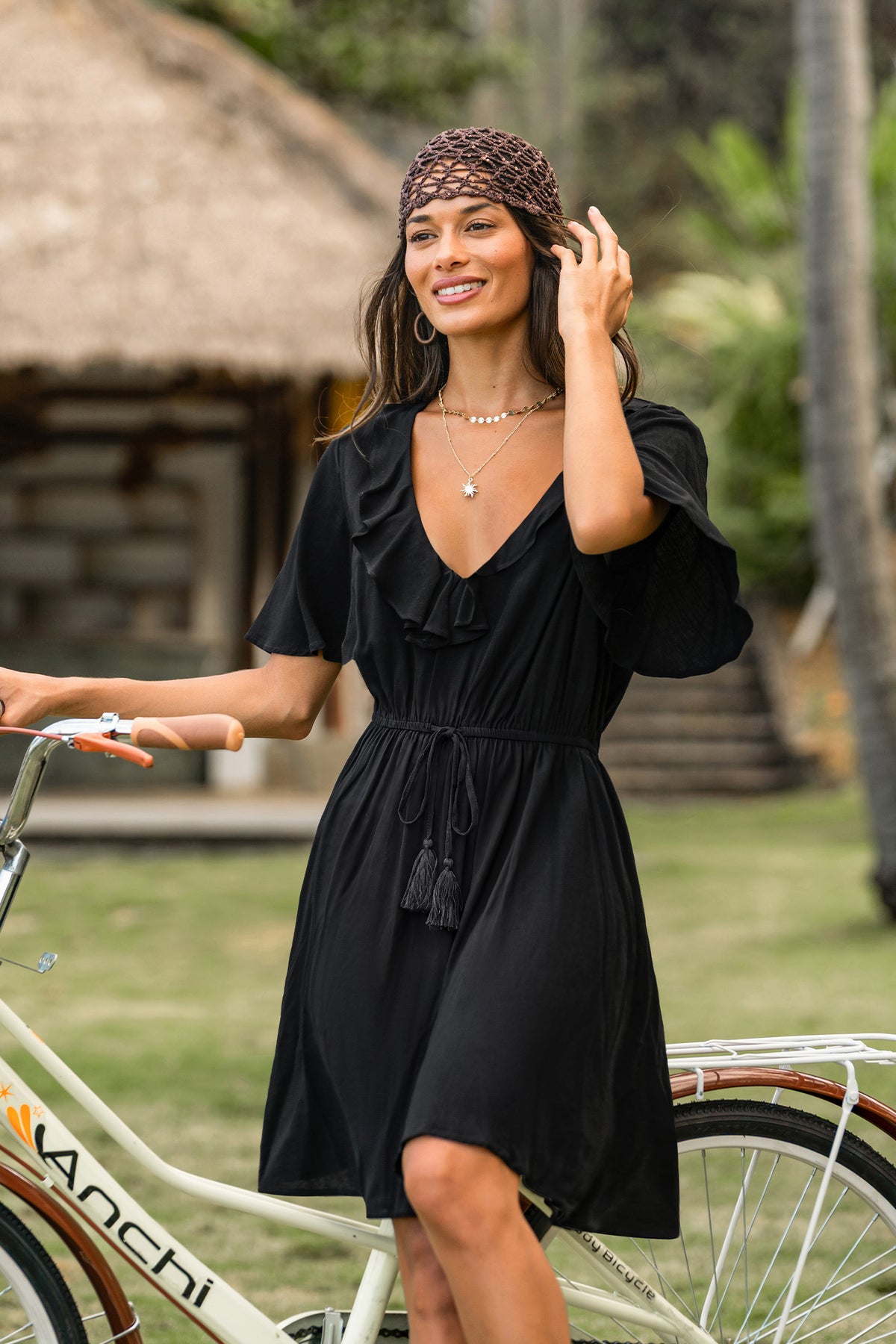 Outbound Black Mini Dress