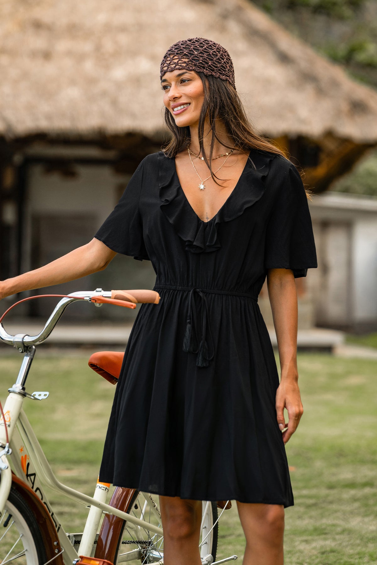 Outbound Black Mini Dress