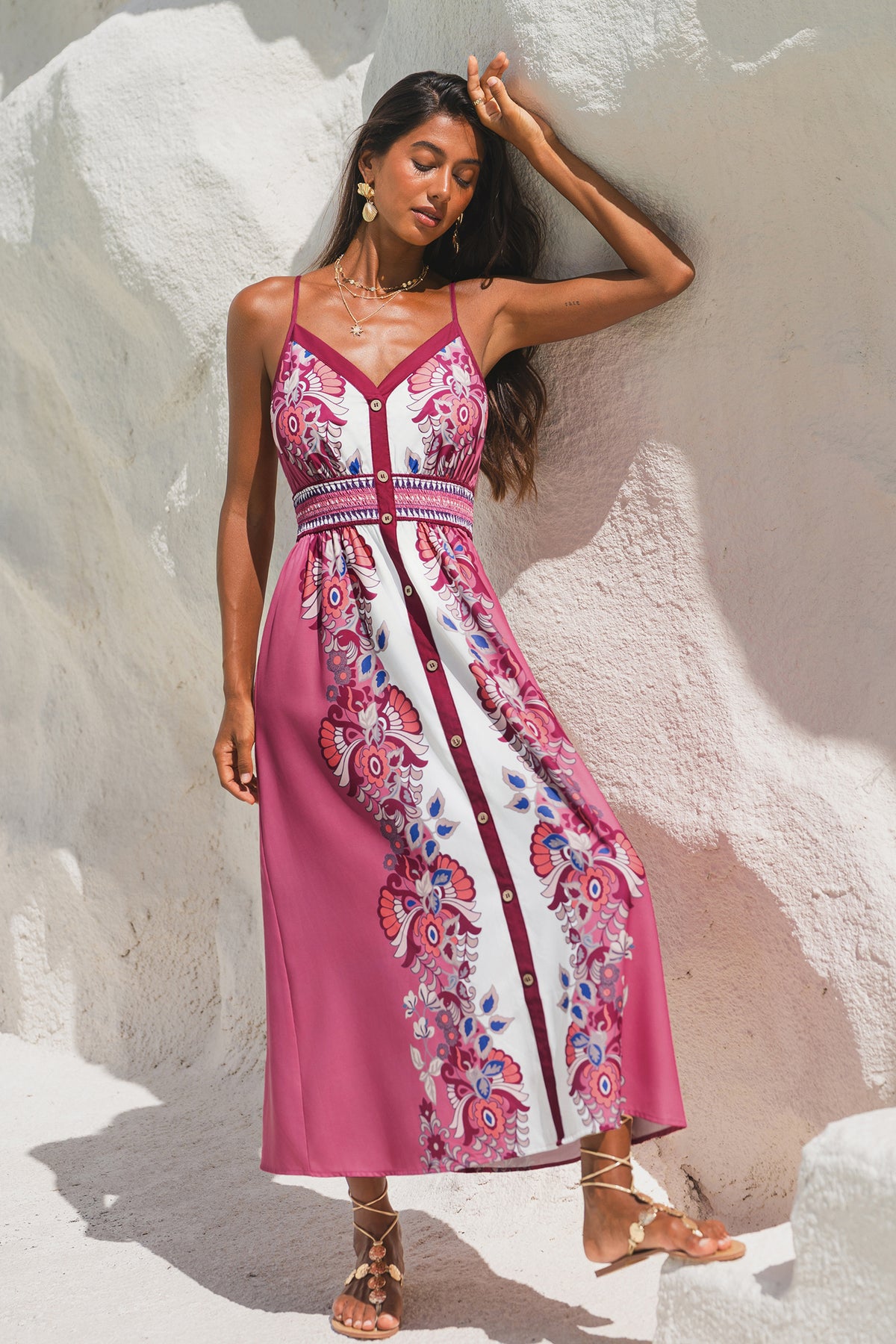 Petal Dream Floral Midi Dress