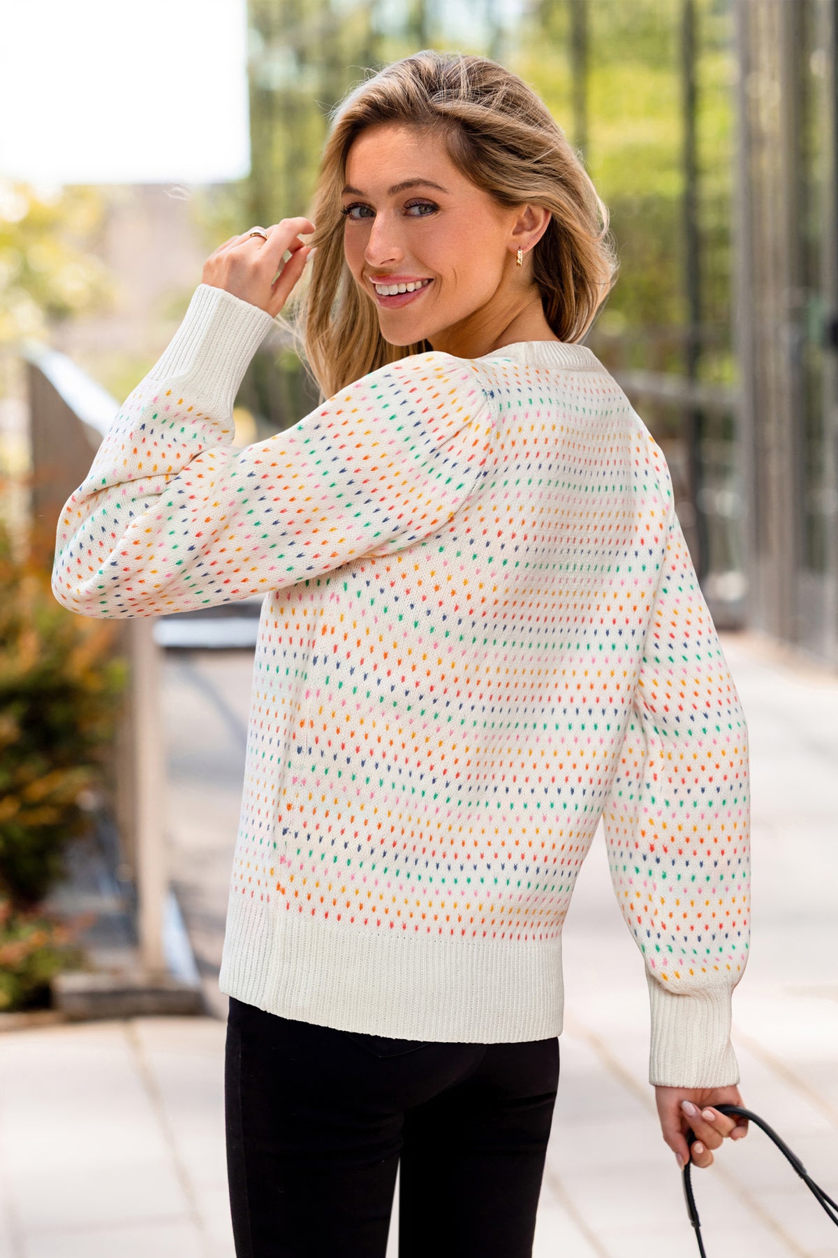 Piece by Piece Rainbow Sweater