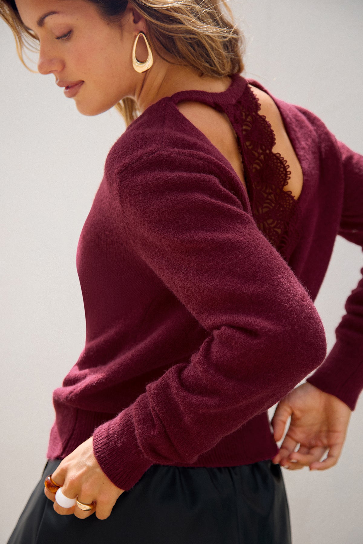 Plot Twist Red Sweater