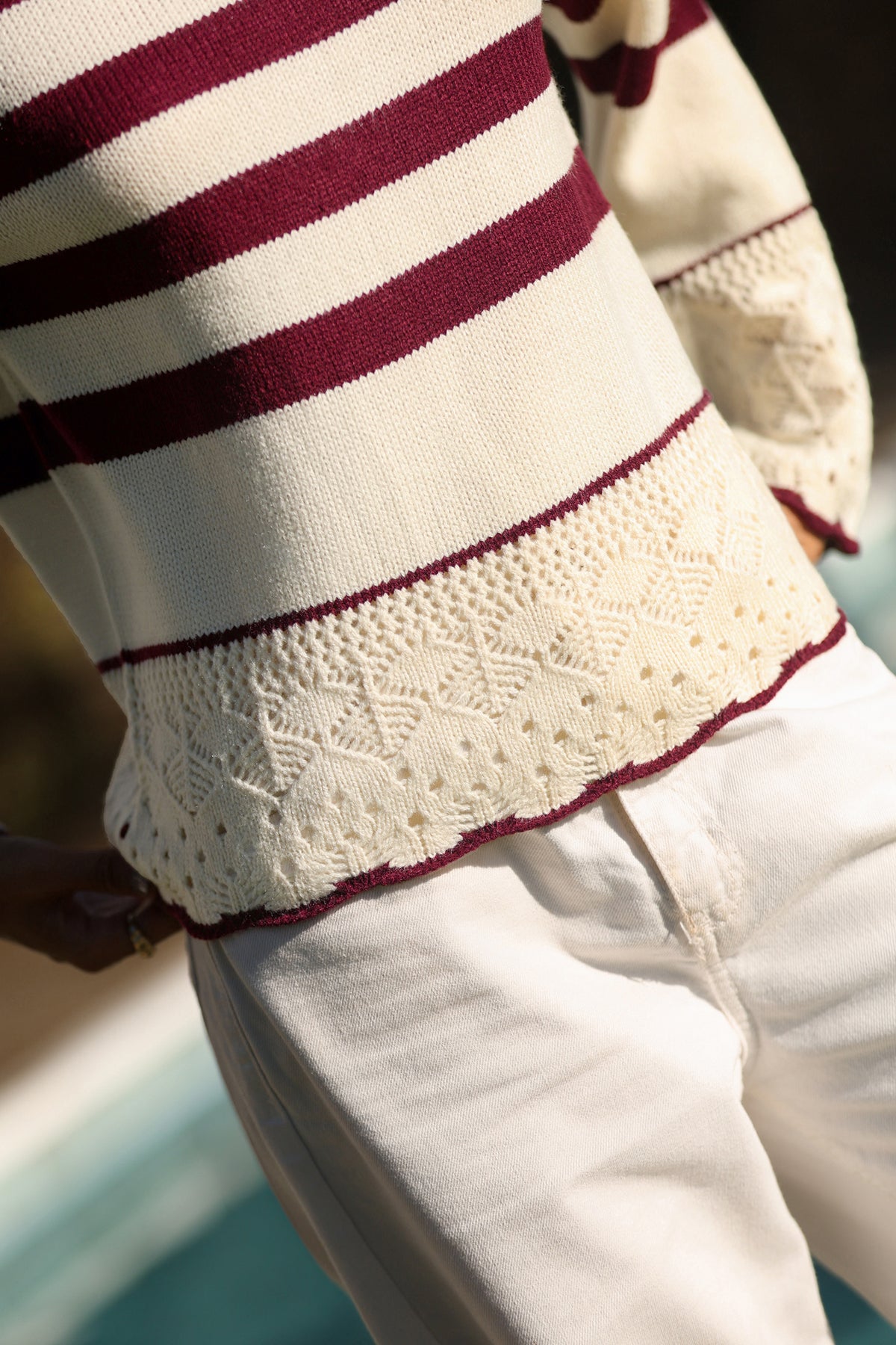 Point of View Striped Sweater