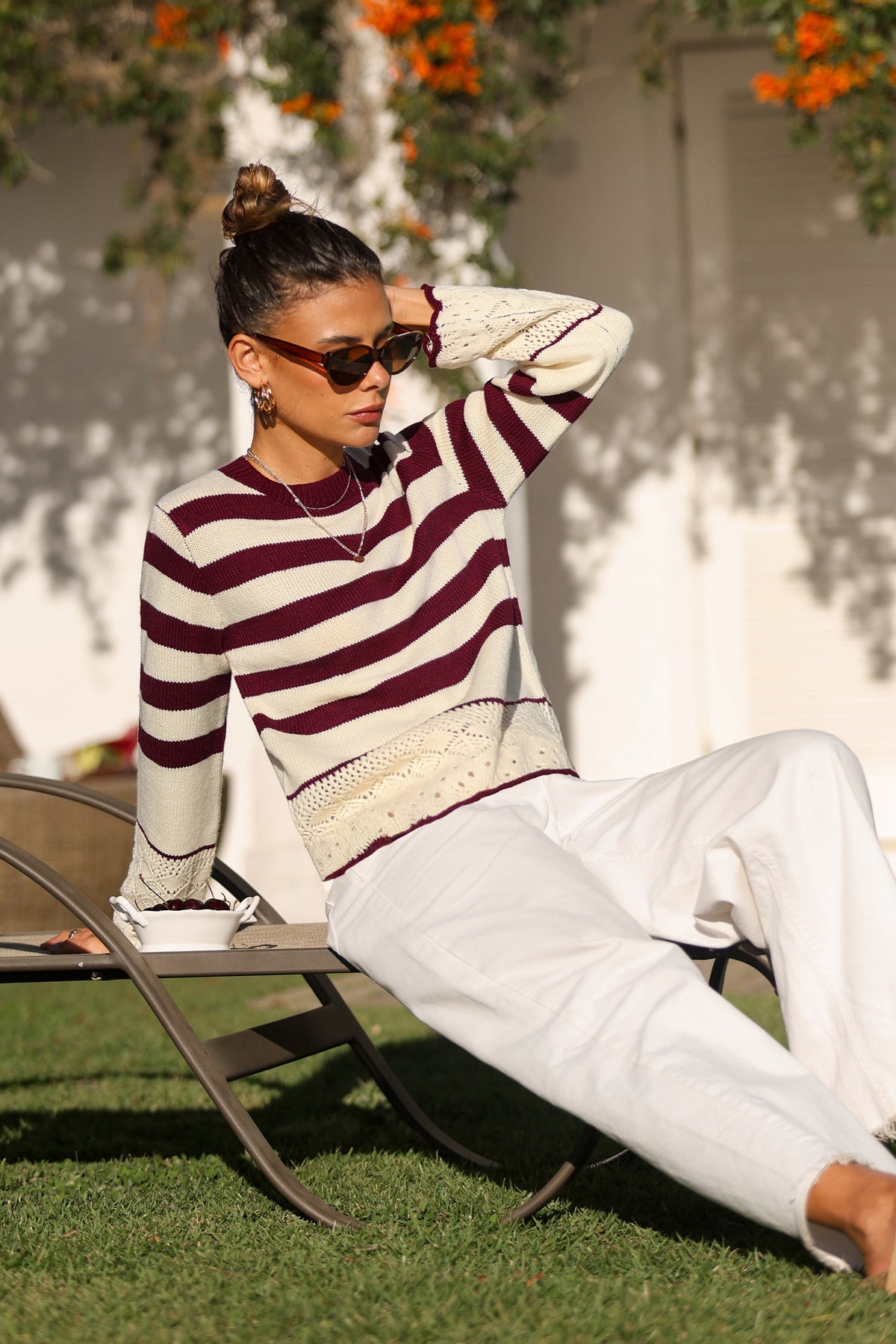 Point of View Striped Sweater