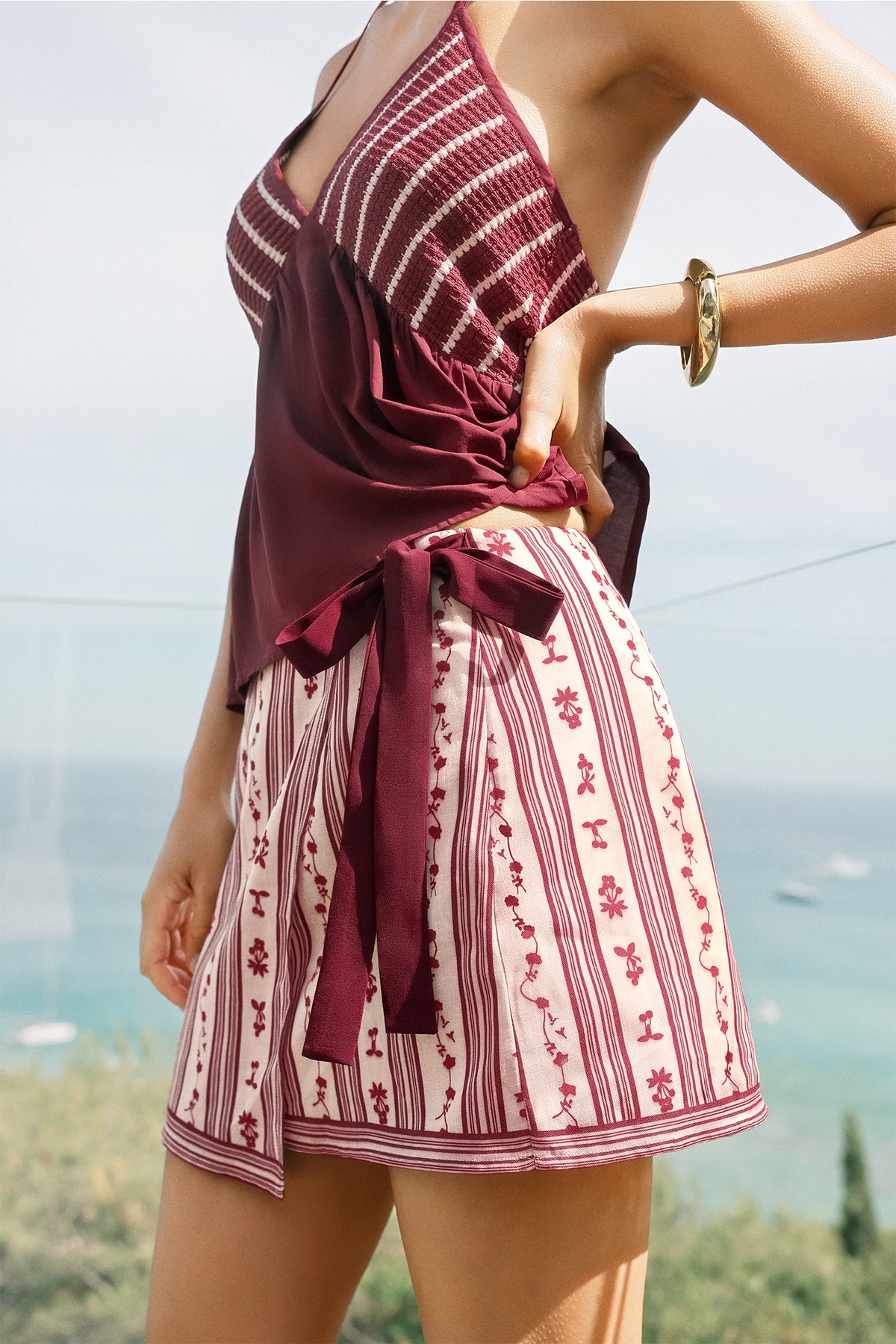 Postcard Perfect Floral Mini Skirt