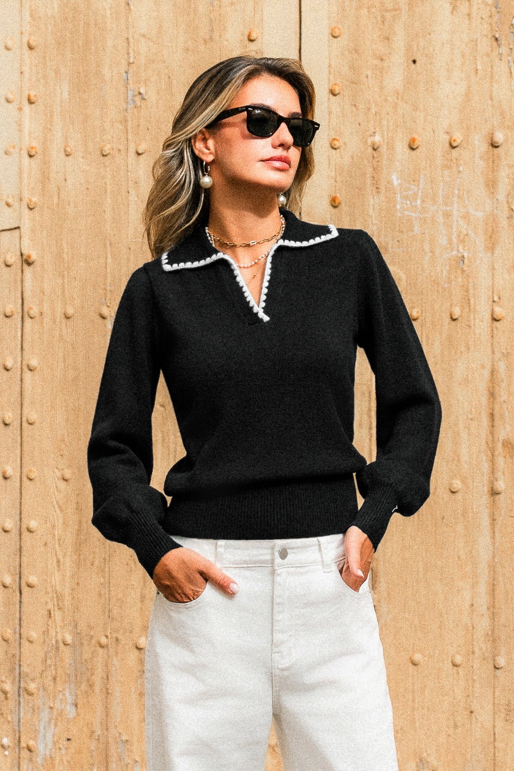 Chic Moment Black Sweater