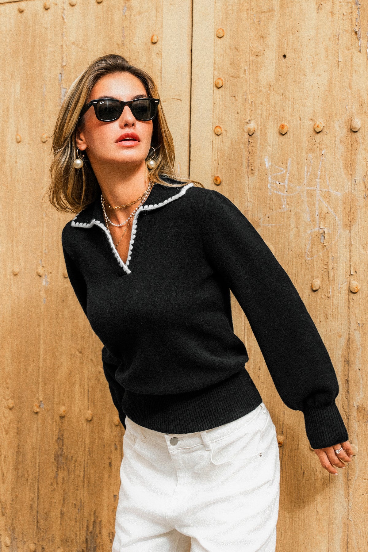 Chic Moment Black Sweater