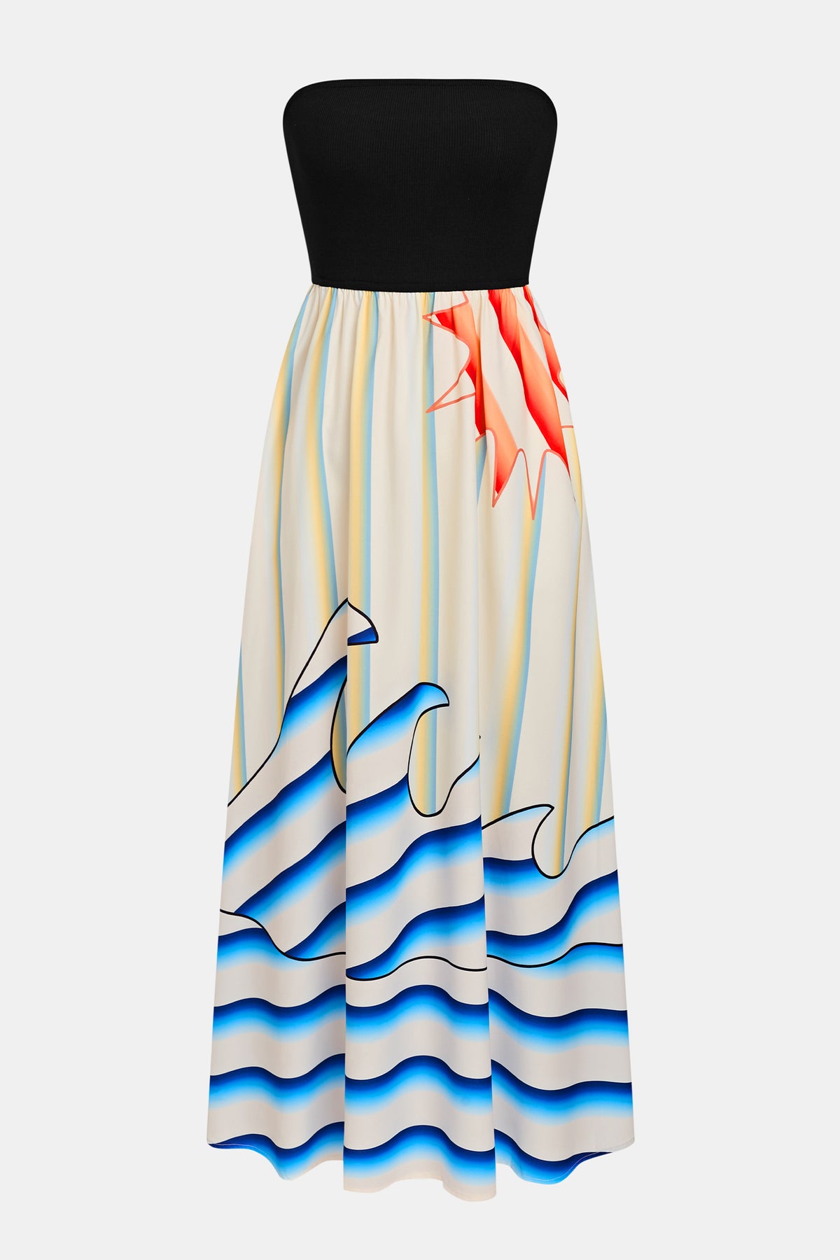 Room With a View Tropical Maxi Dress