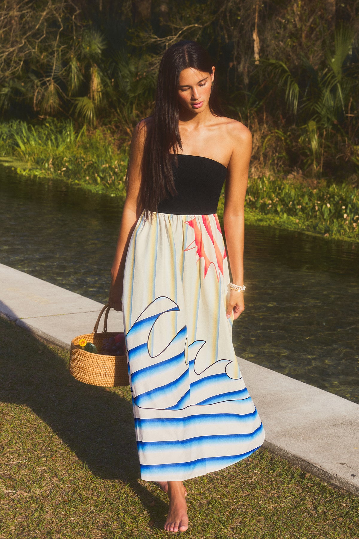 Room With a View Tropical Maxi Dress