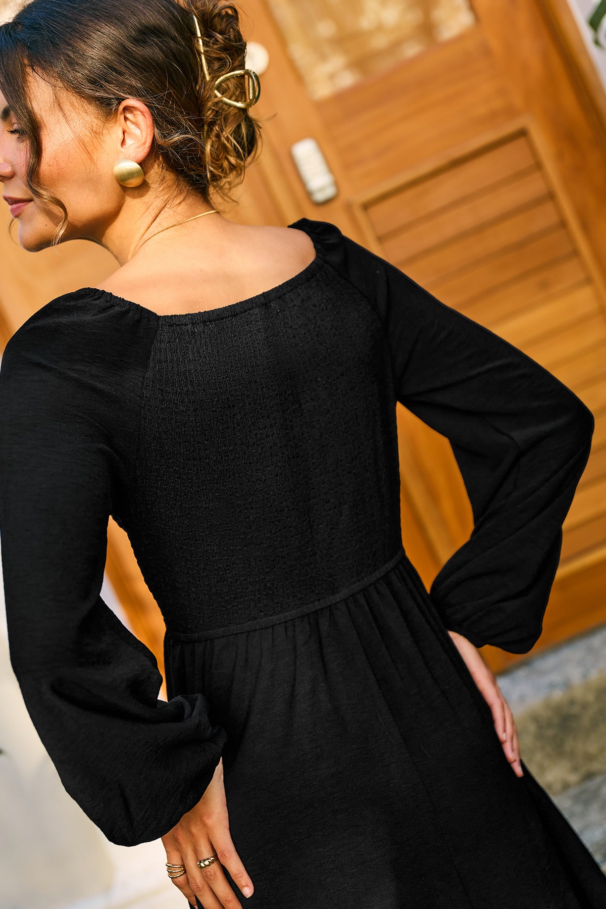 Rosemary Black Maxi Dress