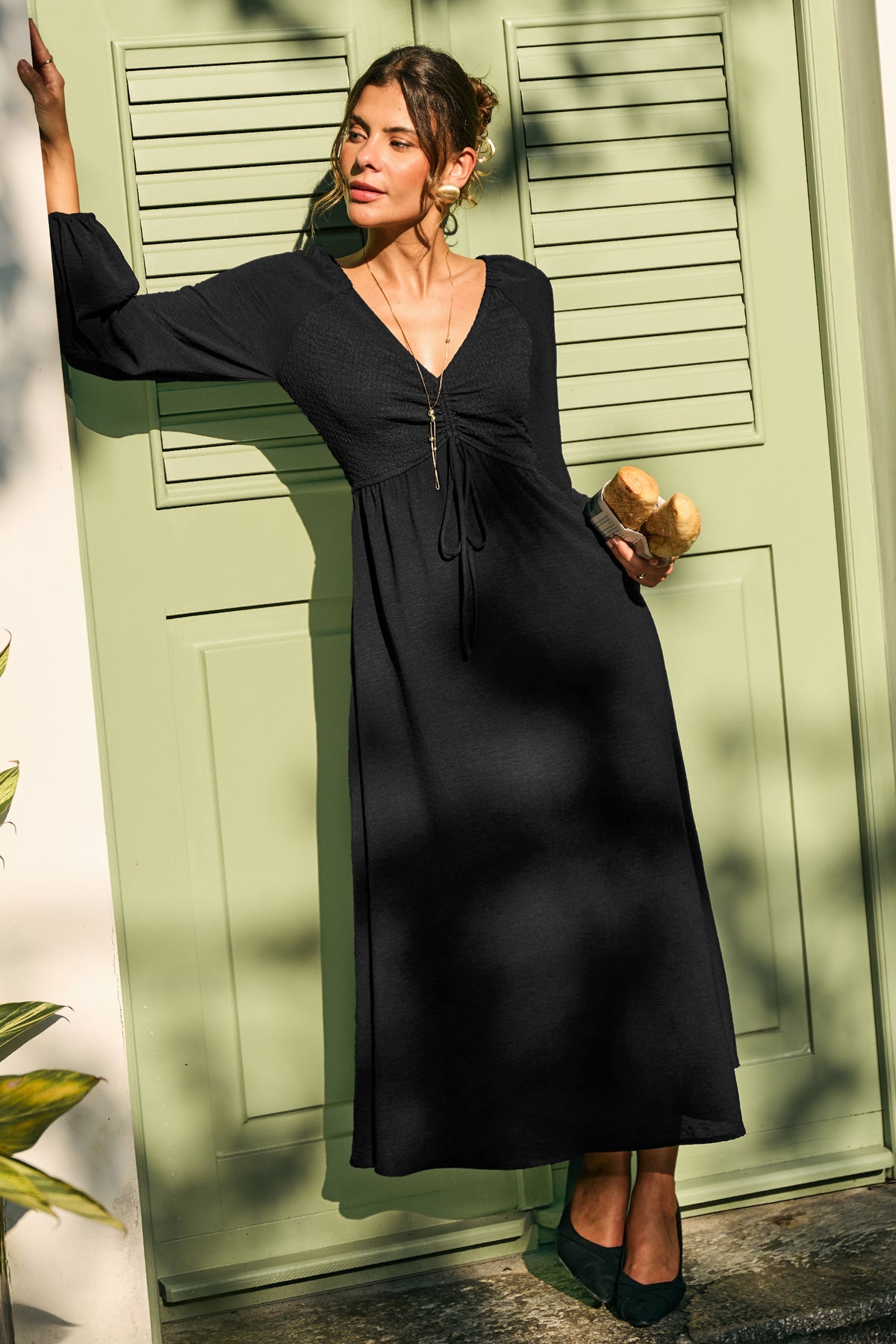 Rosemary Black Maxi Dress