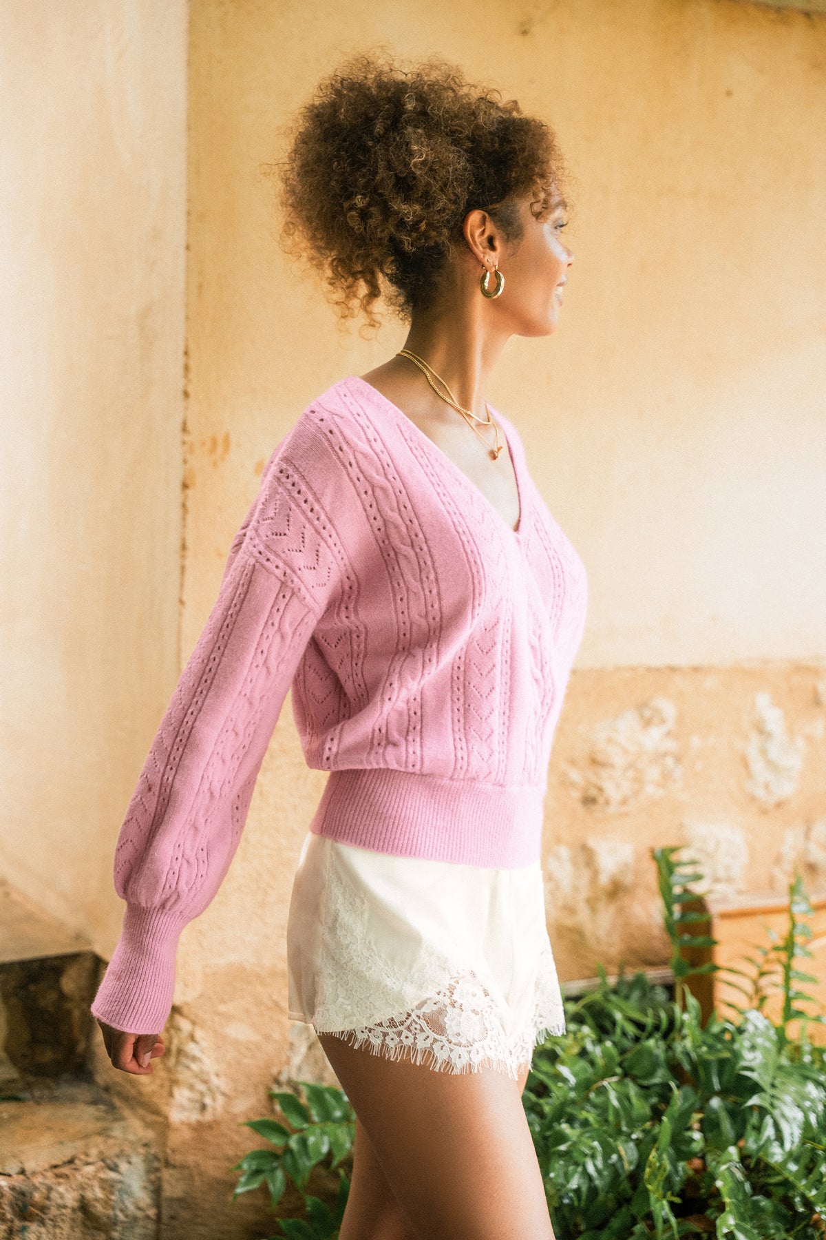 Rosy Glow Pink Sweater