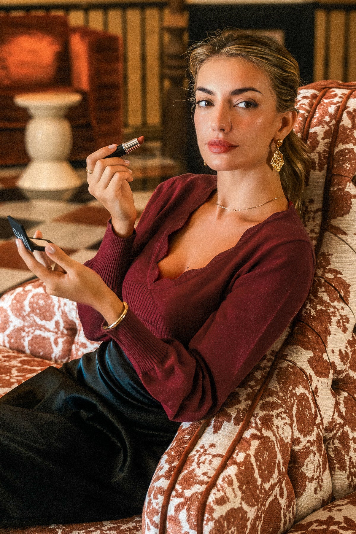 Safe Bet Red Knit Top