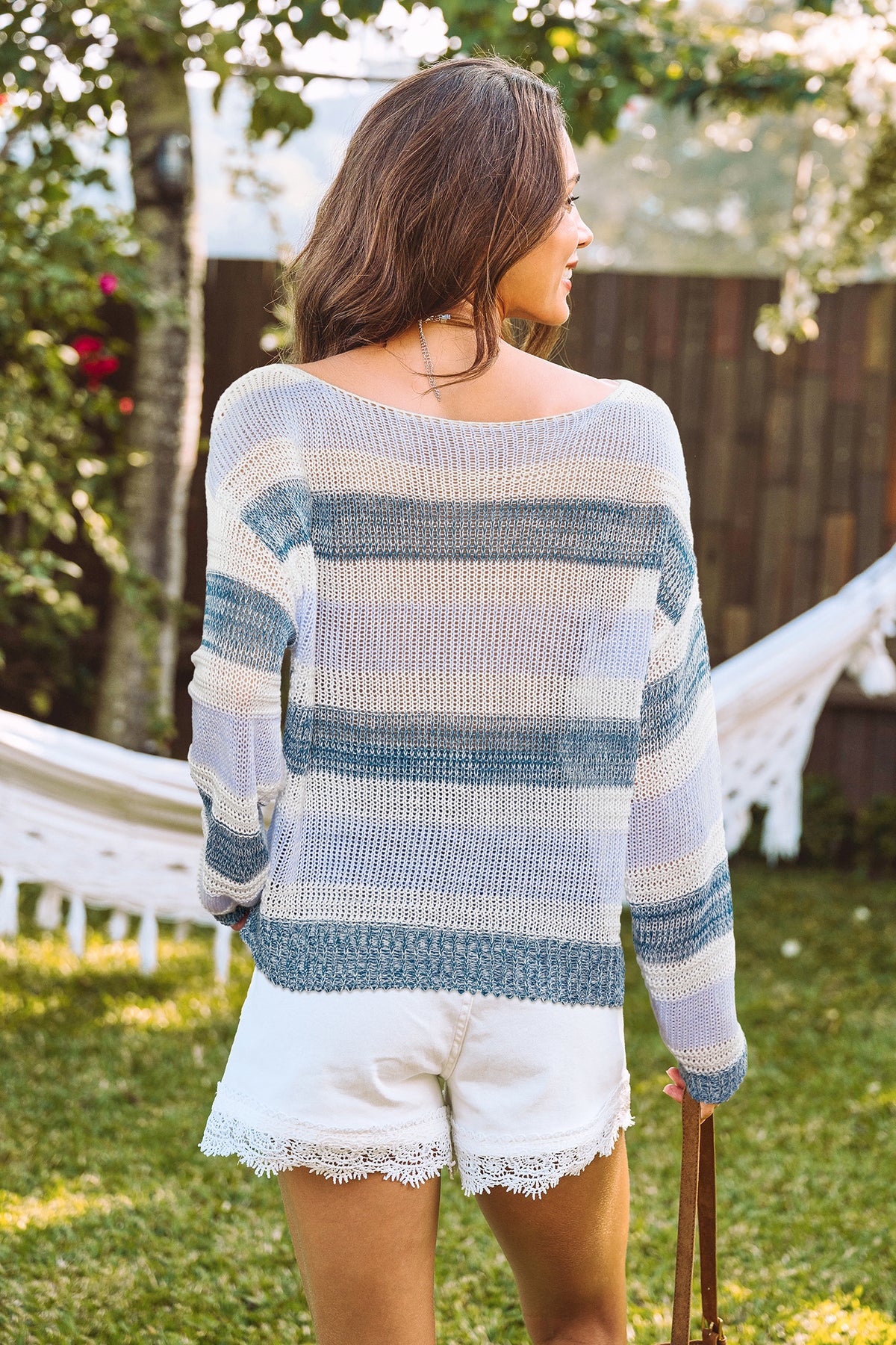 Santorini Sky Striped Cover-Up