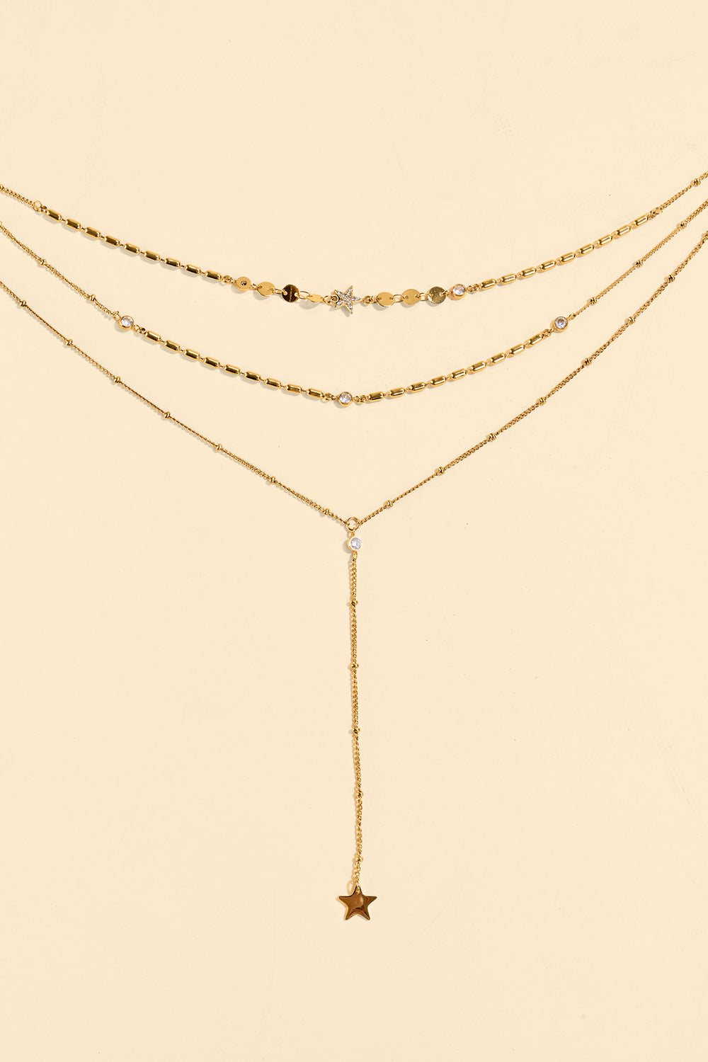 Seeing Stars Gold-Tone Necklace