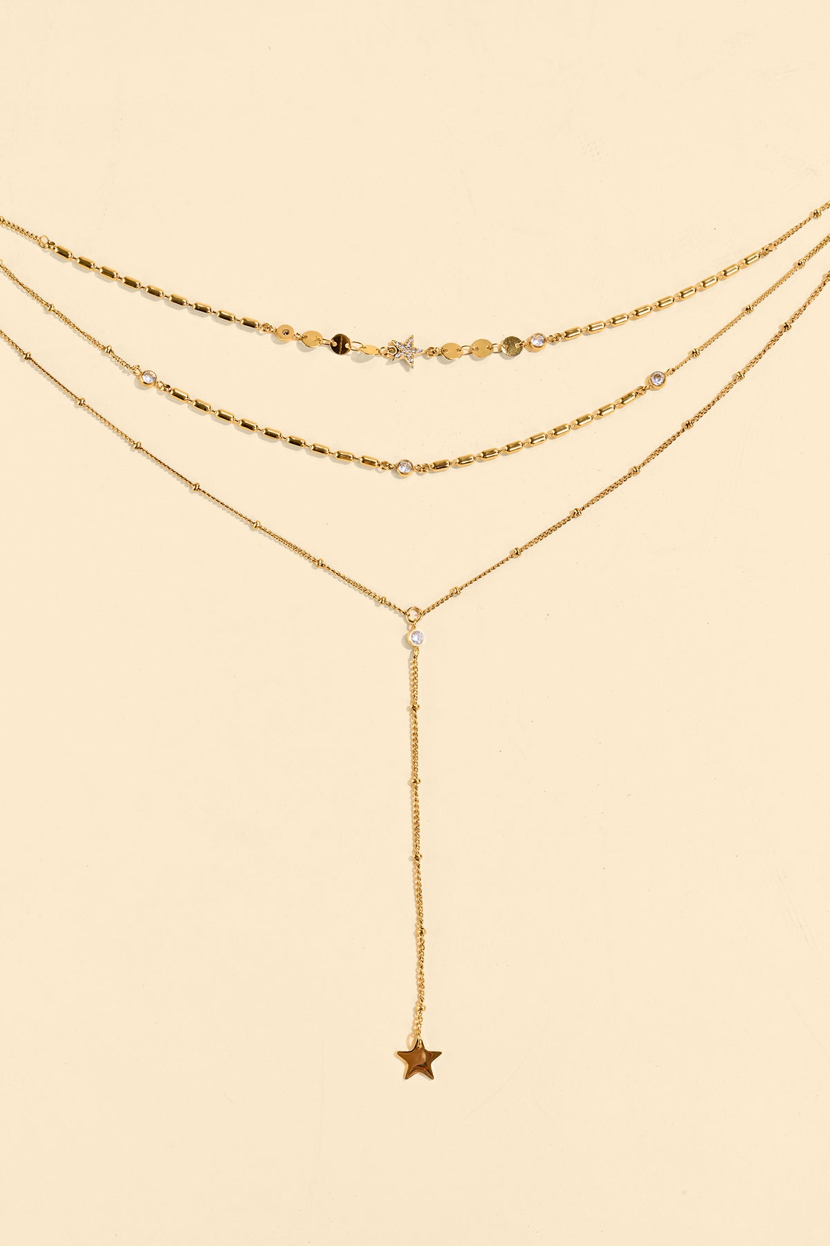 Seeing Stars Gold-Tone Necklace