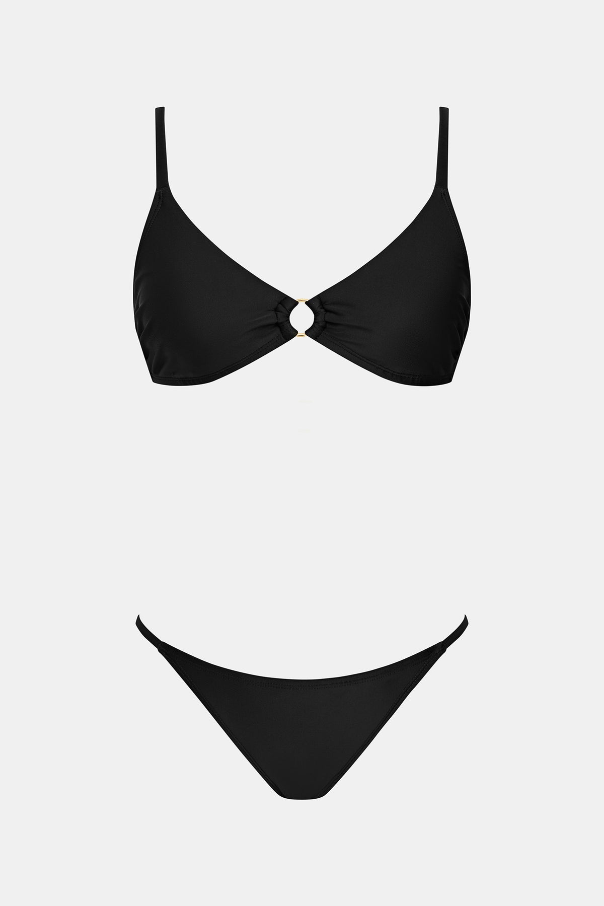 Shining Star Black 3-Piece Bikini Set