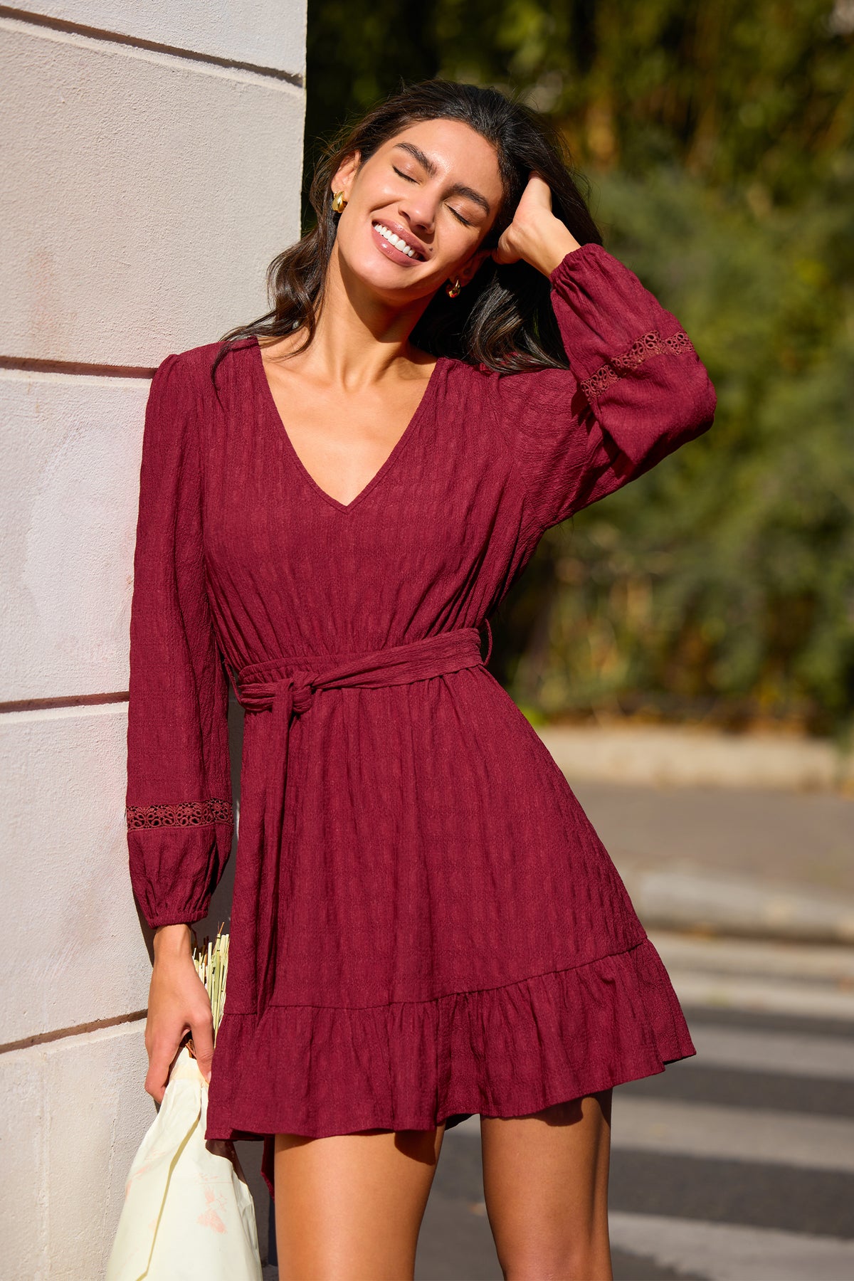 Short Notice Red Mini Dress