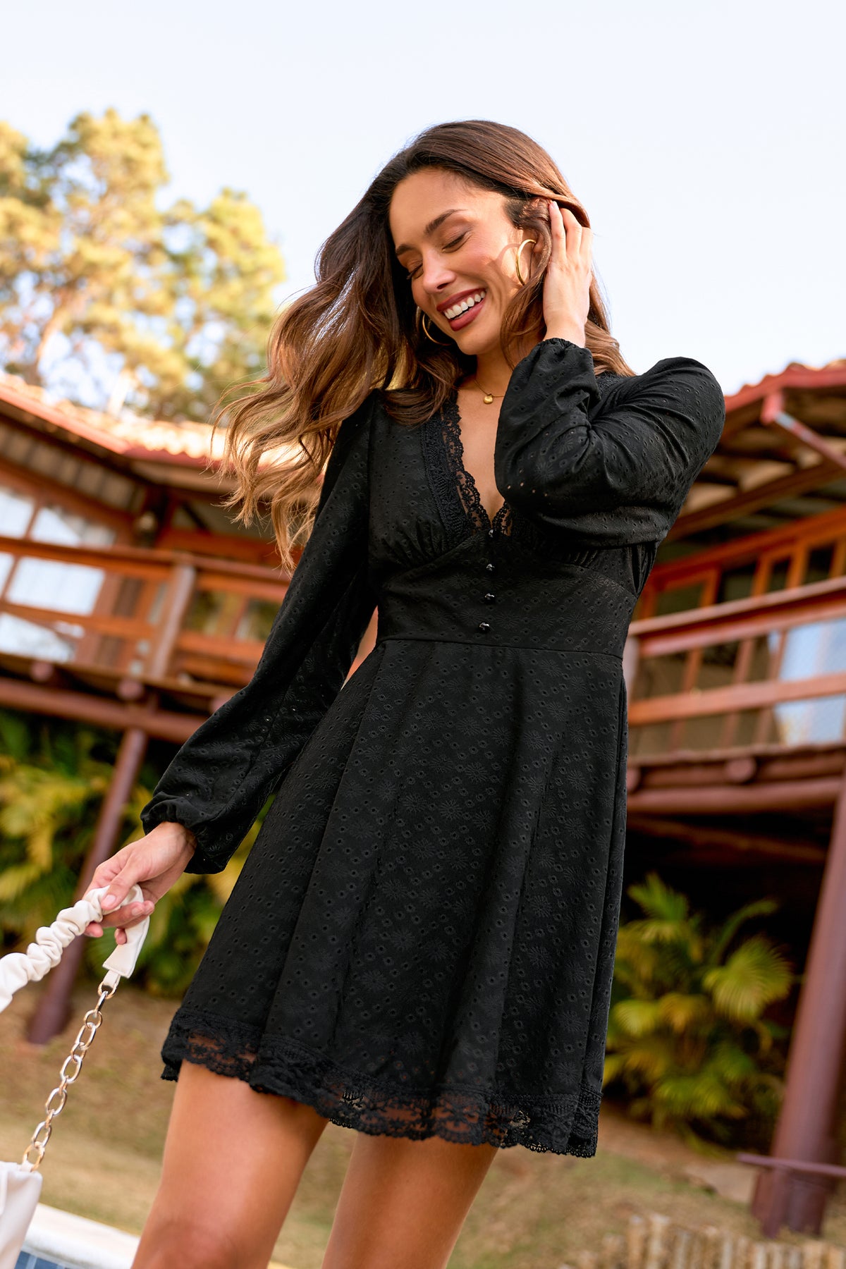 Signature Look Black Mini Dress