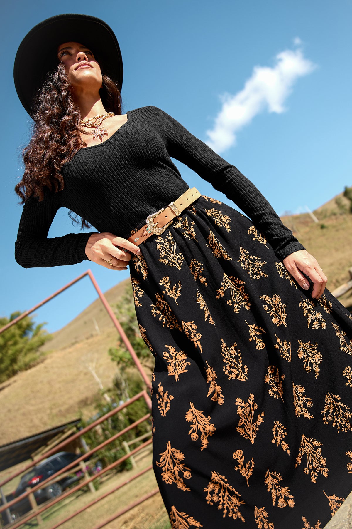 Slow Dance Floral Midi Dress