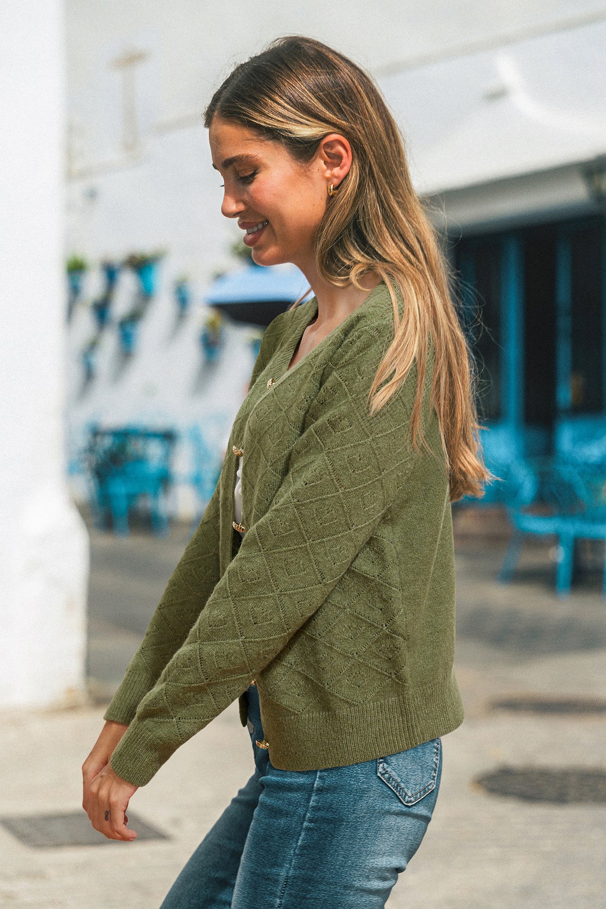 Slow Down Green Cardigan