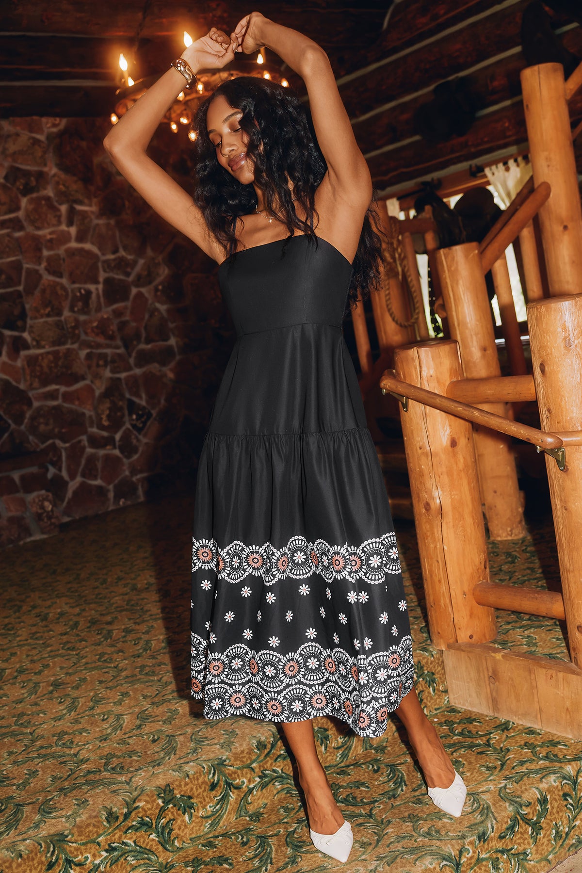Somewhere Beautiful Floral Maxi Dress