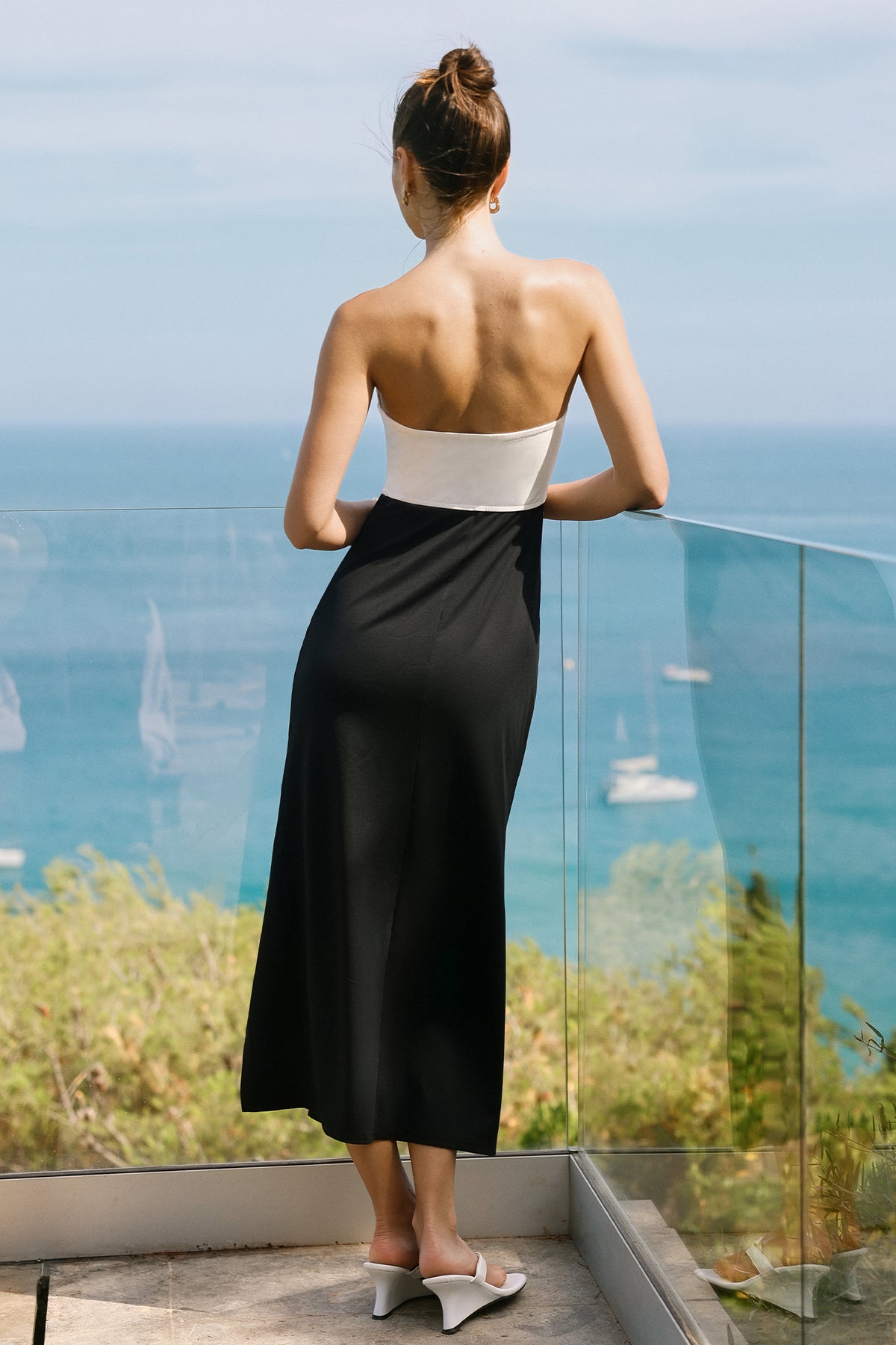 South of France Colorblock Maxi Dress