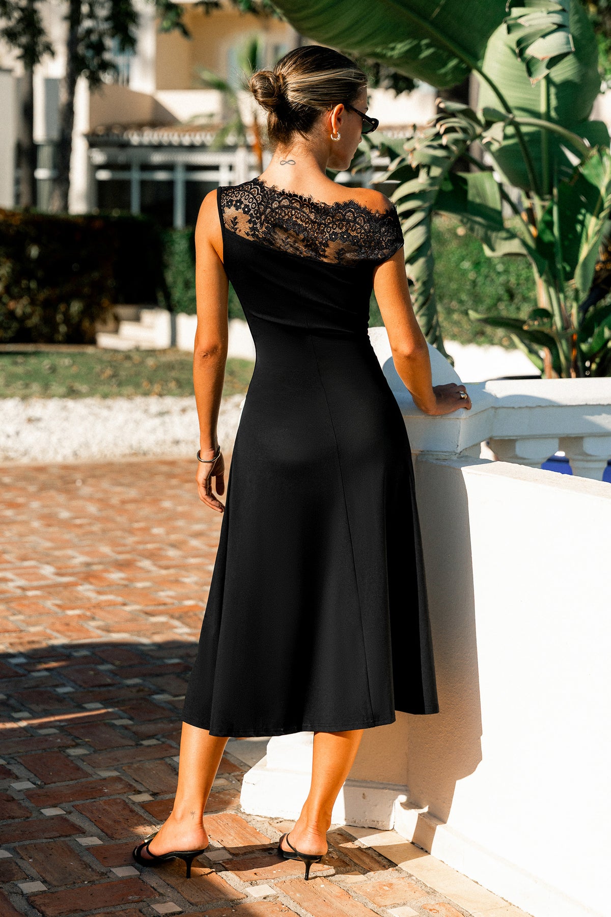 Special Occasion Black Midi Dress