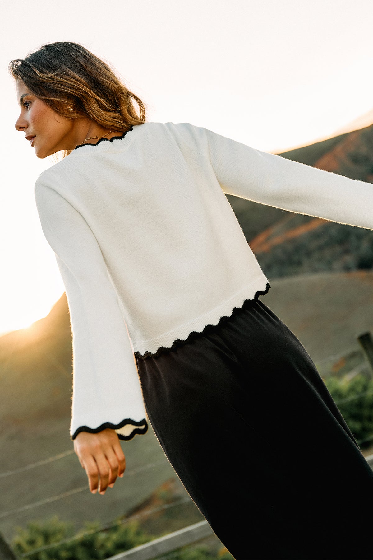 Staying In White Sweater