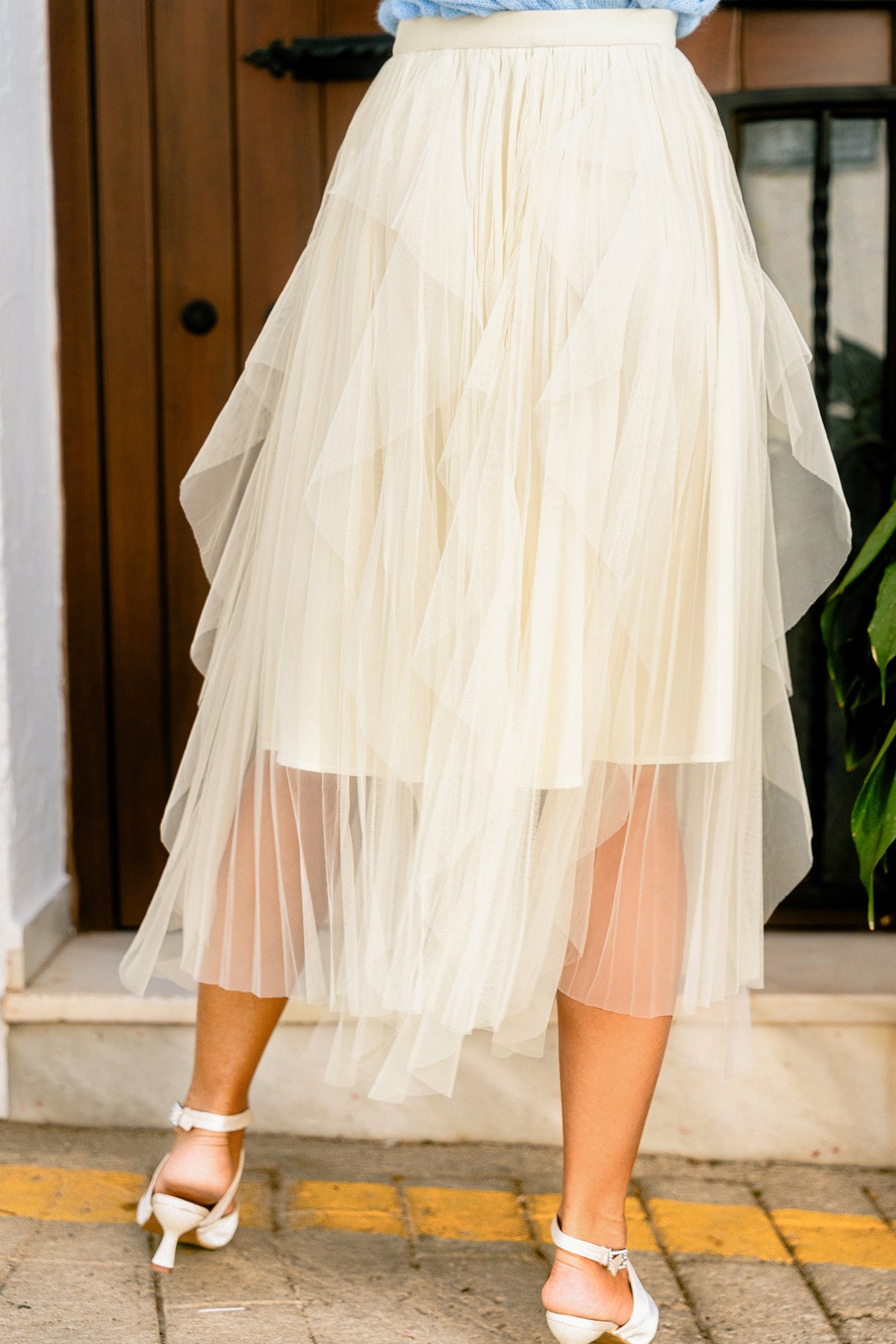 Street Chic Cream Maxi Skirt
