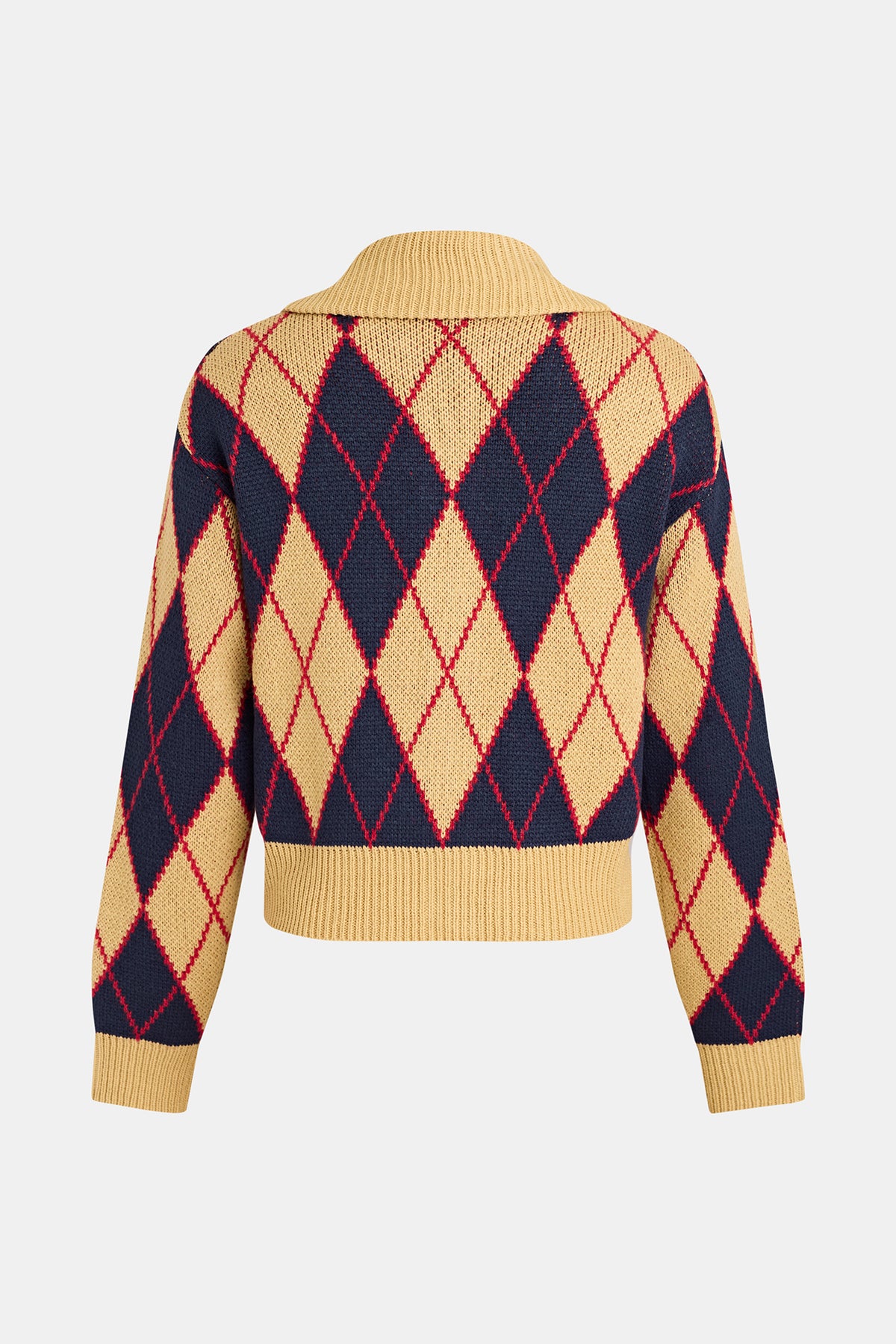 Study Hall Argyle Cardigan