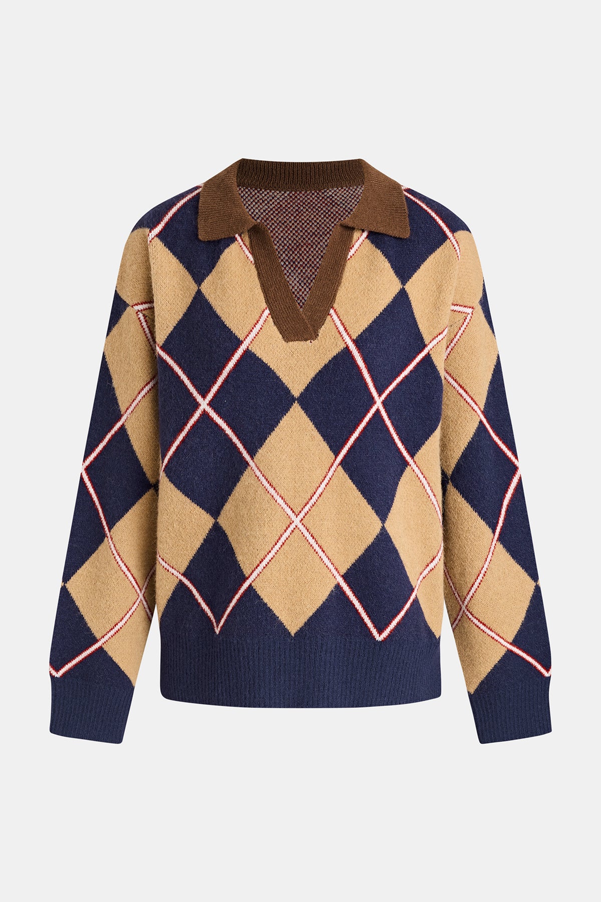 Study Hall Argyle Sweater