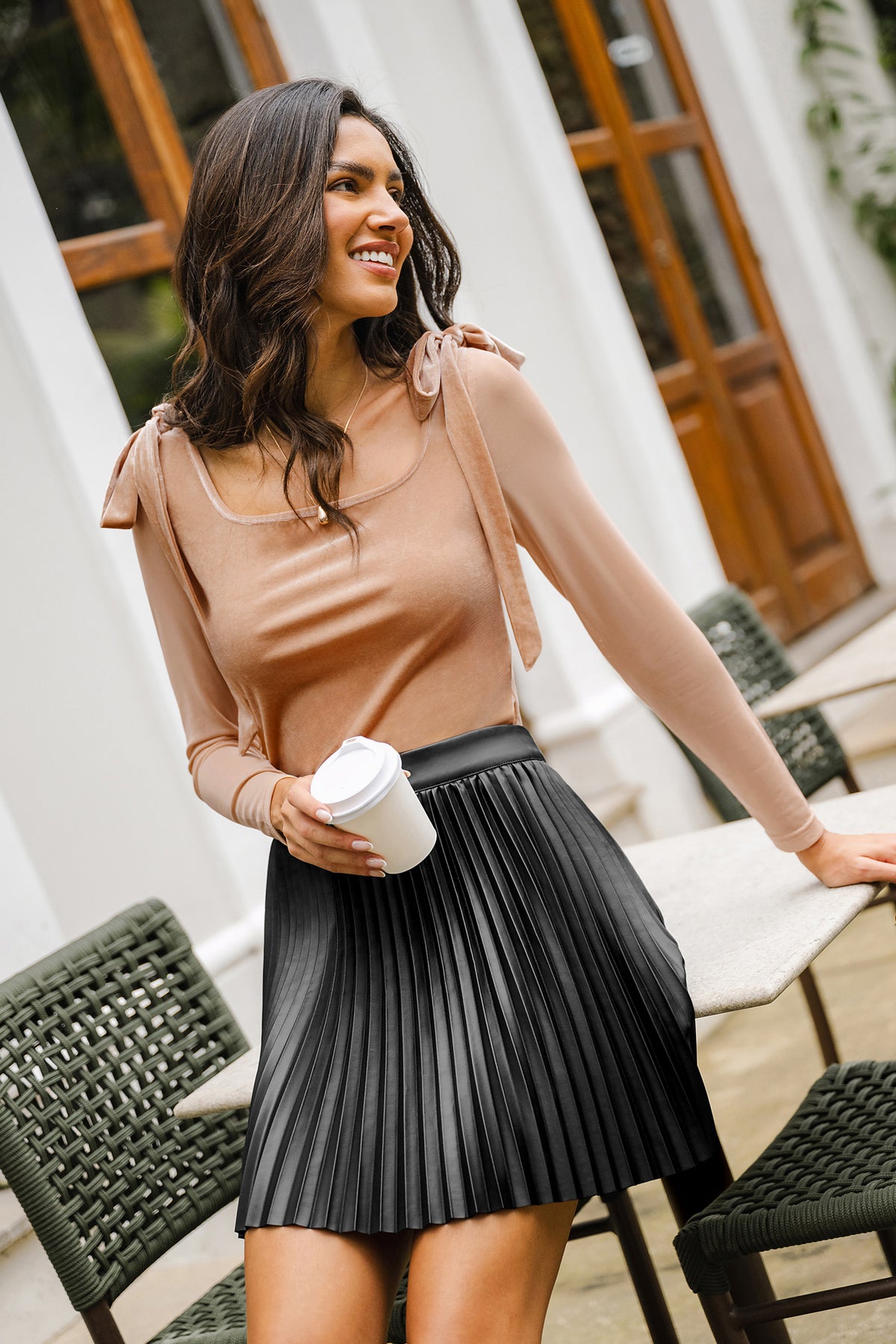 Style Icon Faux Leather Mini Skirt
