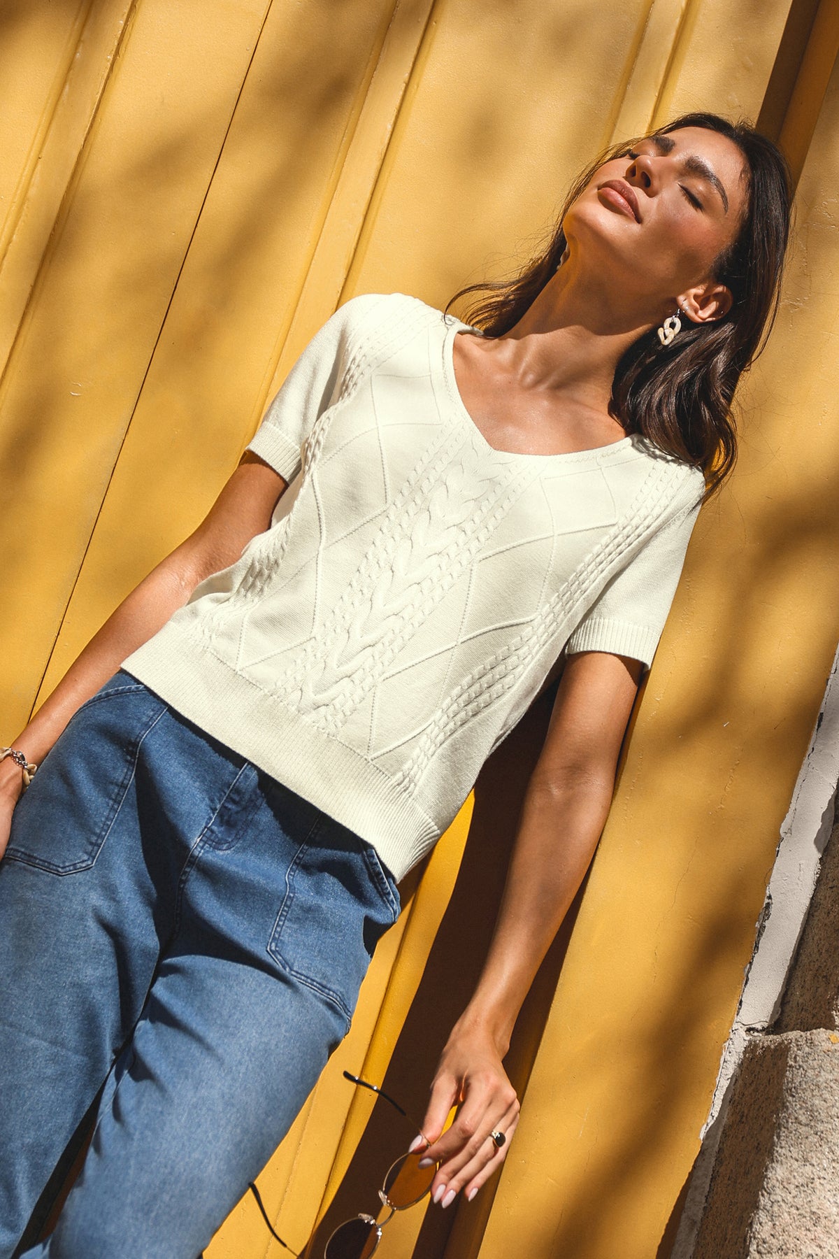 Such a Vibe Beige Knit Top